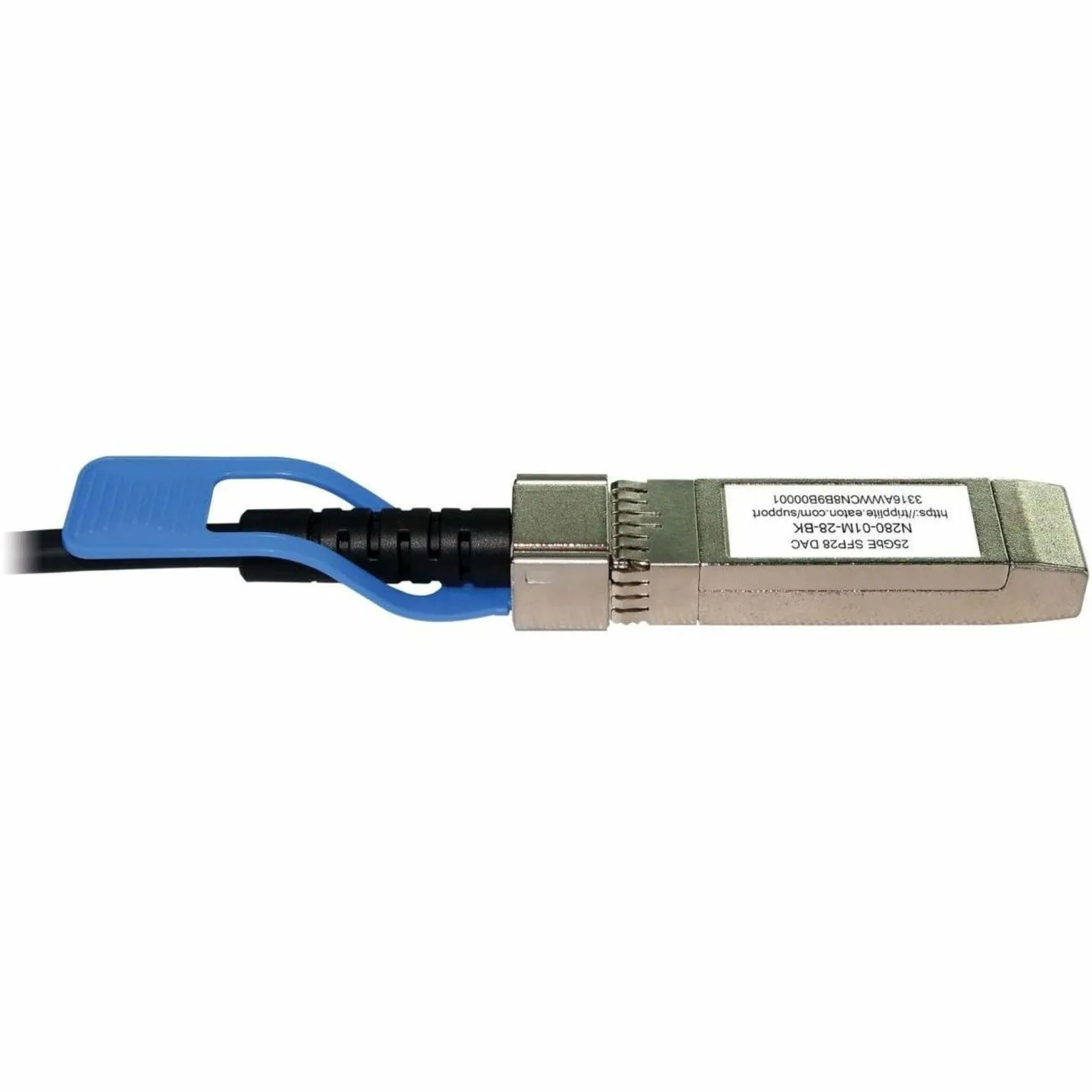 Eaton Tripplite N280-01M-28-BK — EATON TRIPP LITE SERIES SFP28 TO SFP28 25GBE PASSIVE TWINAX COPPER CABLE (M/M),