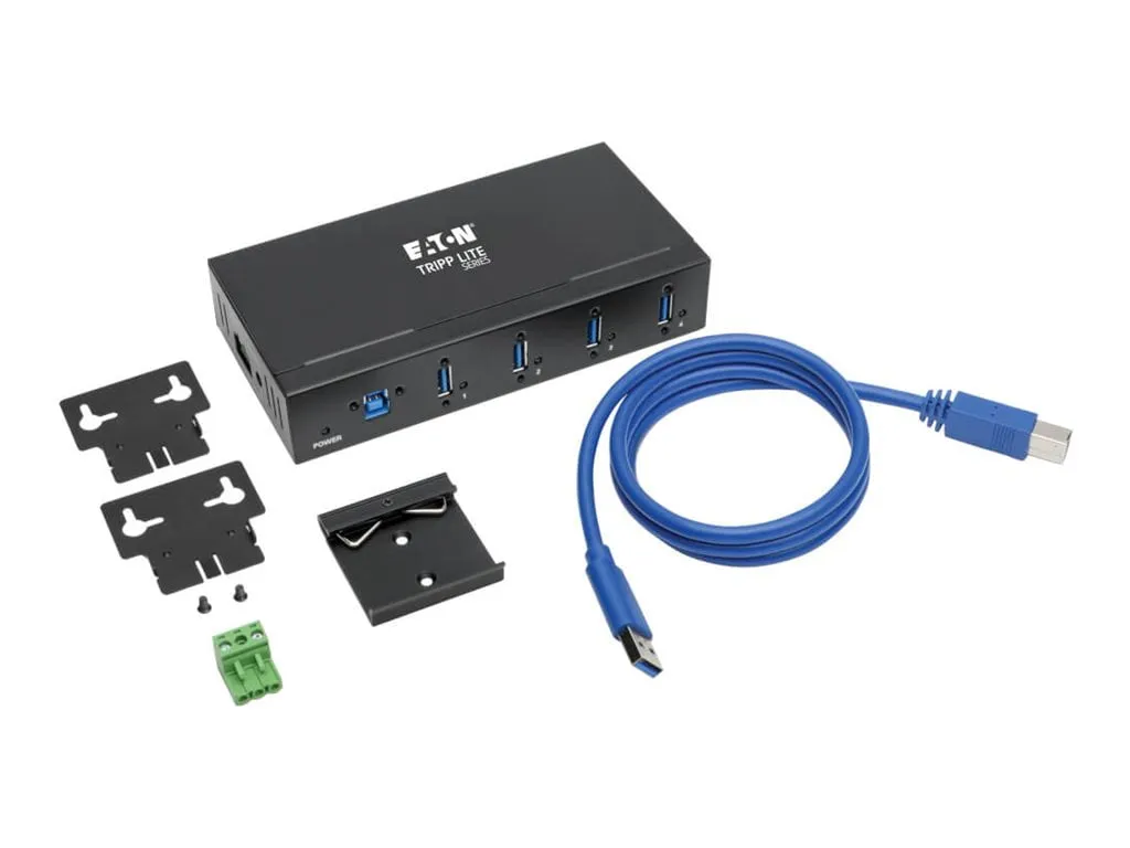 Eaton Tripplite U360-004-IND — TRIPP LITE SERIES 4-PORT INDUSTRIAL-GRADE USB 3.X (5GBPS) HUB - 20 KV ESD IMMUNI