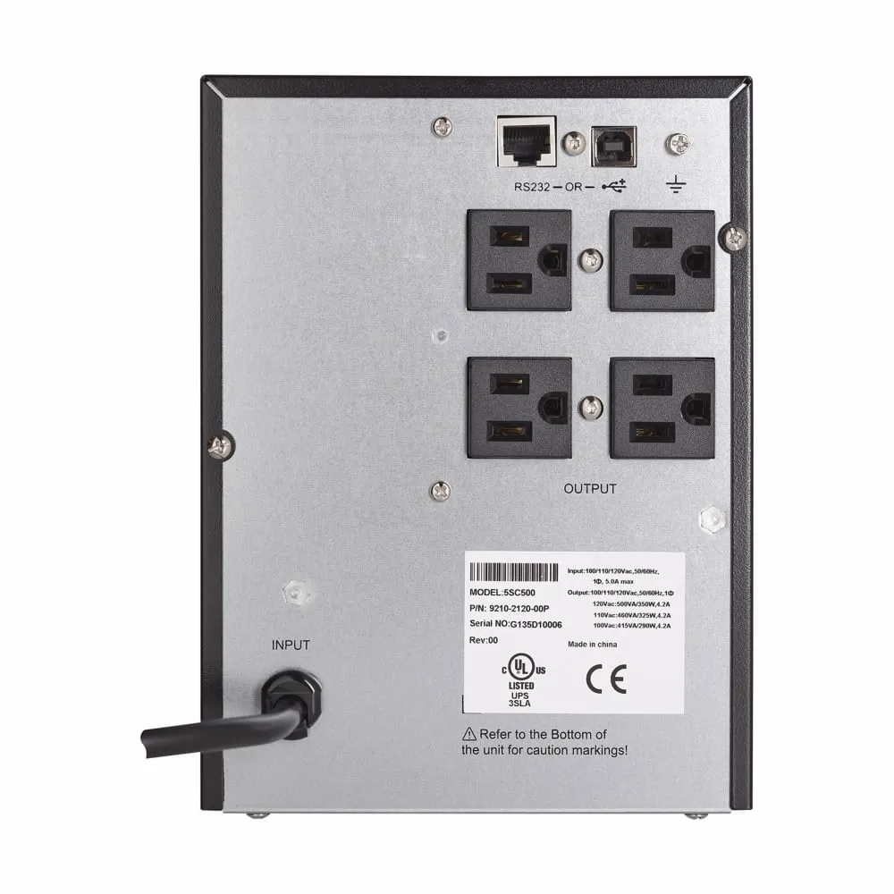 Eaton Tripplite 5SC500 — EATON 5SC UPS 500VA 350 WATT 120V LINE-INTERACTIVE BATTERY BACKUP TOWER USB