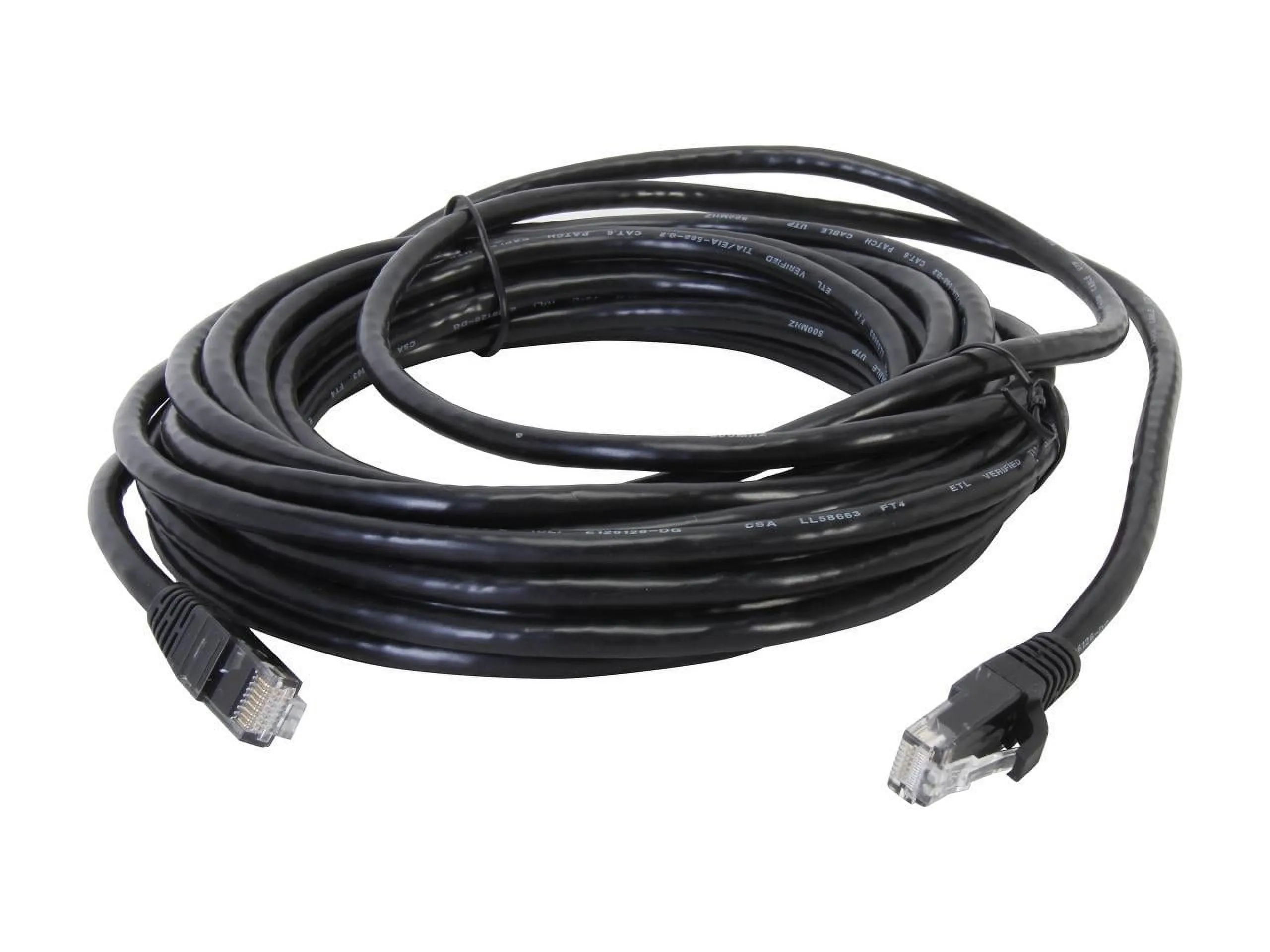 C2G 27155 - 25FT CAT6 SNAGLESS UTP CABLE-BLK