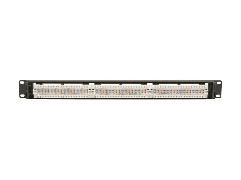 Eaton Tripplite N252-P24 — TRIPP LITE SERIES 24-PORT CAT6 PATCH PANEL - 4PPOE COMPLIANT, 110/KRONE, 568A/B,