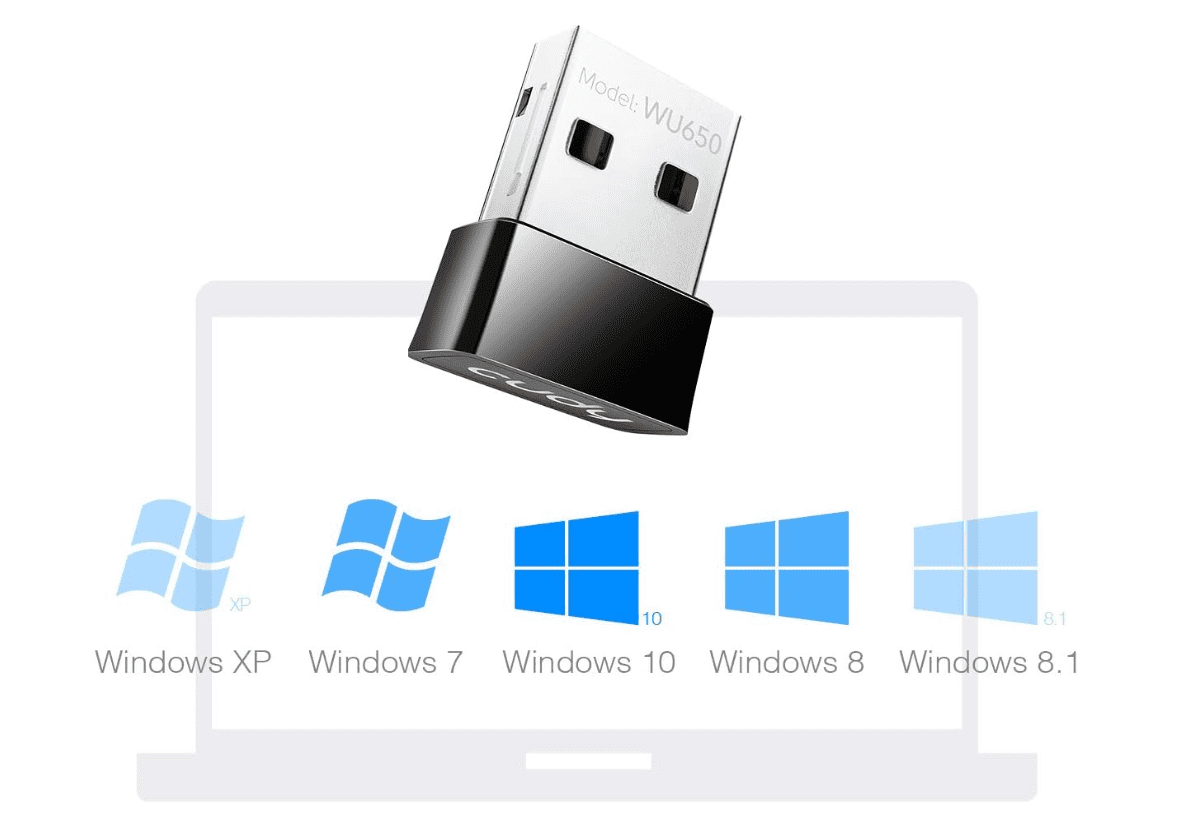 Cudy WU650 — Cudy Accessory WU650 650Mbps Wi-Fi USB Adapter 2.4GHz Nano Retail