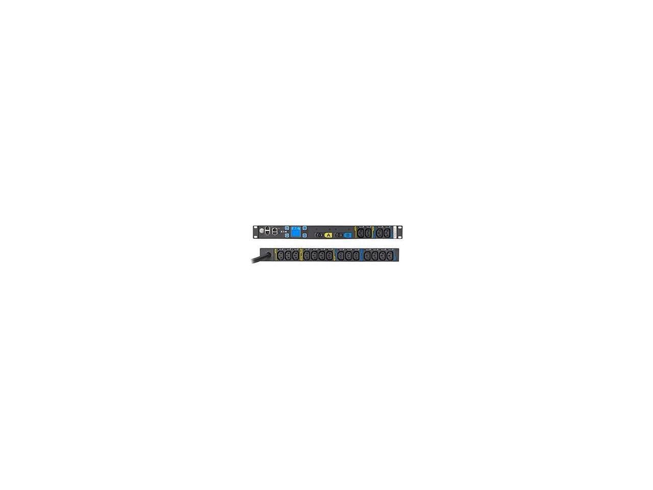 Eaton Tripplite EMIT07-10 — EATON METERED INPUT RACK PDU, 1U, L6-30P INPUT, 10 FT CORD, SINGLE-PHASE, 200-24
