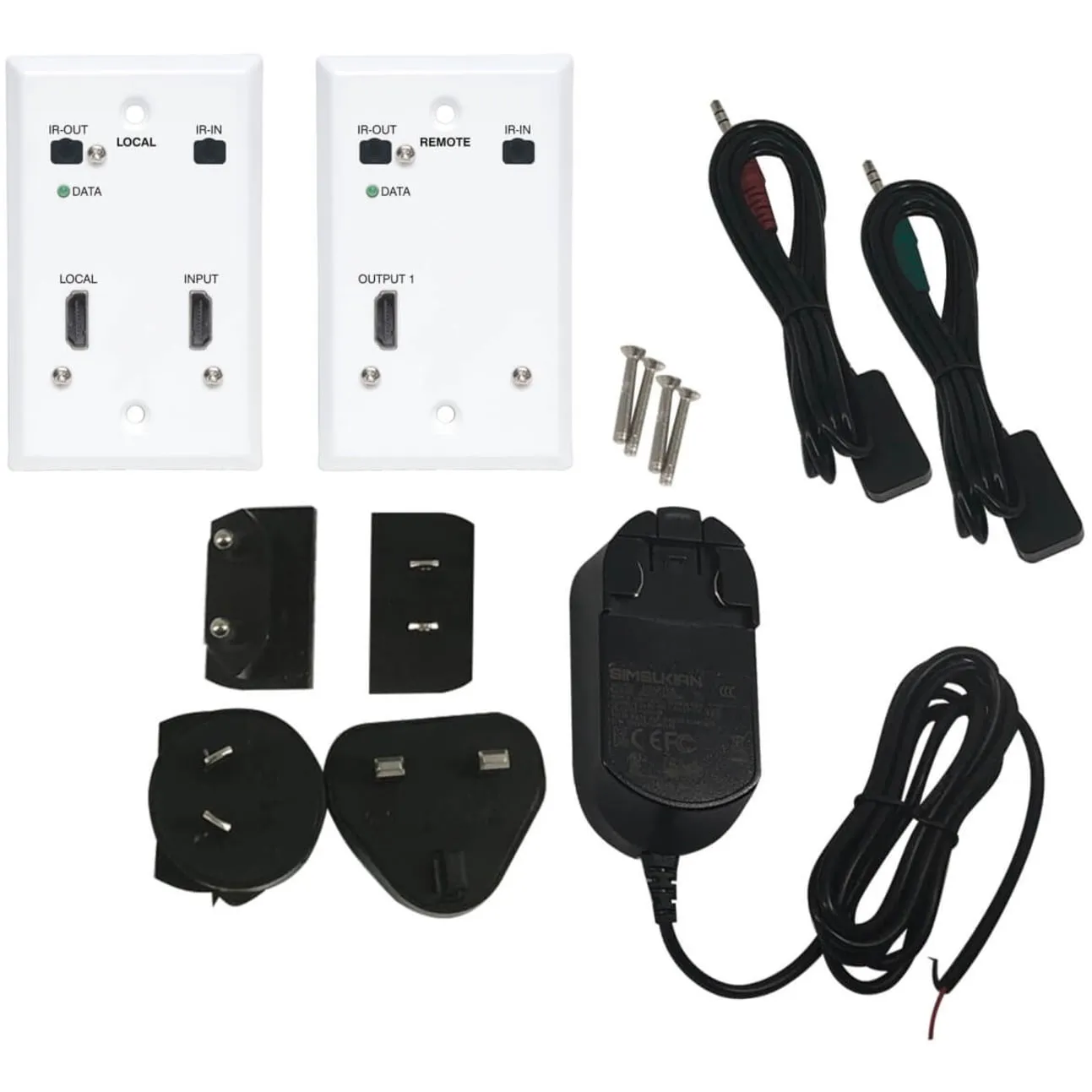 Eaton Tripplite B127A-1A1-FHFH — EATON TRIPP LITE SERIES HDMI OVER CAT6 EXTENDER KIT, WALLPLATE, 4K 60HZ, 4:4:4,