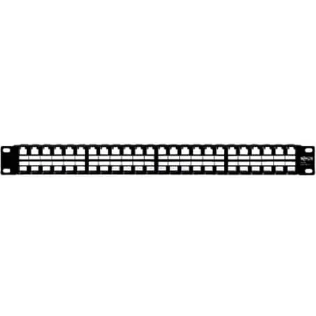 Eaton Tripplite N062-048-KJ — EATON TRIPP LITE SERIES 48-PORT 1U RACK-MOUNT UNSHIELDED BLANK KEYSTONE/MULTIMED