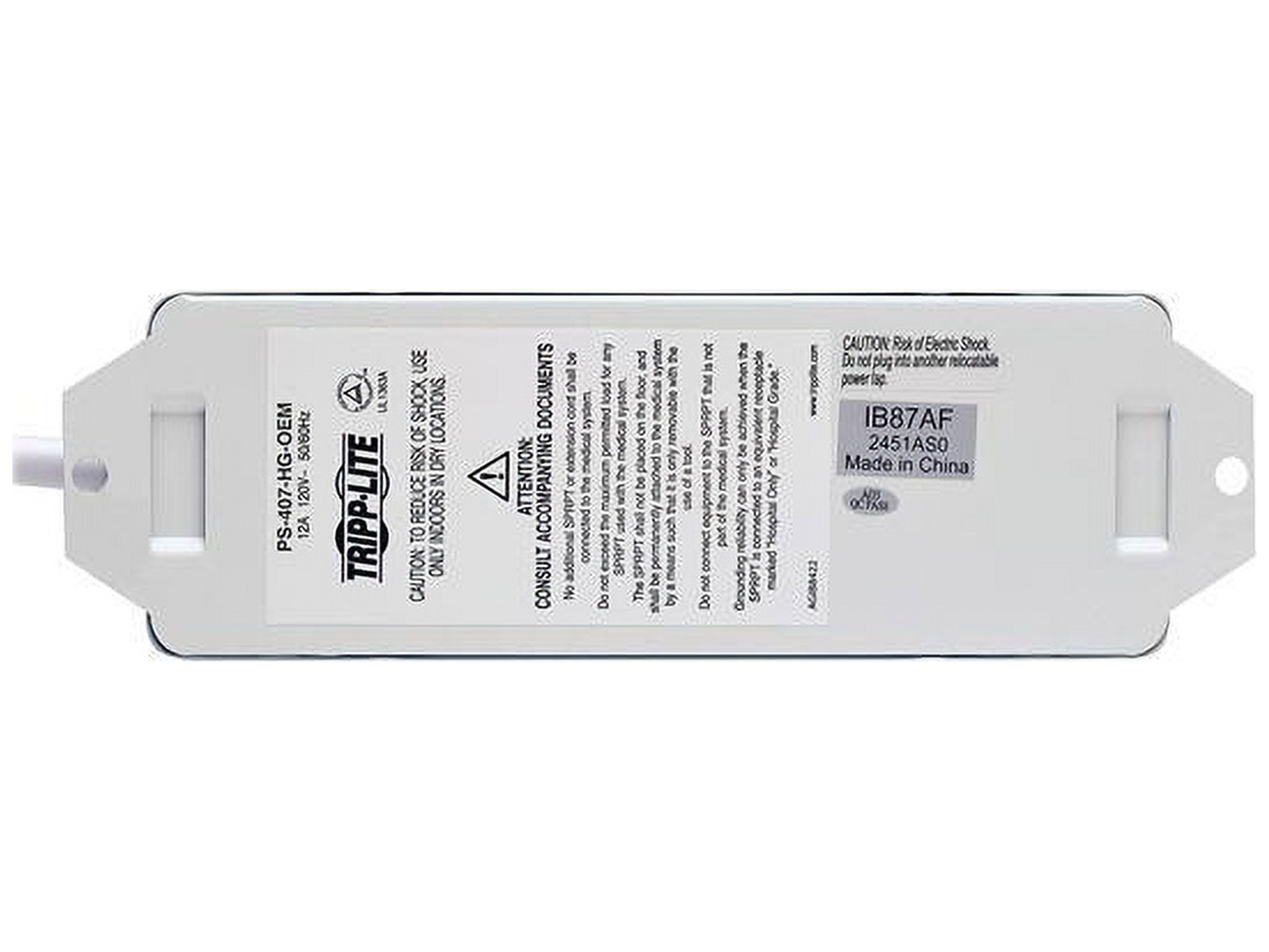 Eaton Tripplite PS-407-HG-OEM — EATON TRIPP LITE SERIES SAFE-IT UL 1363A MEDICAL-GRADE POWER STRIP FOR PATIENT-C