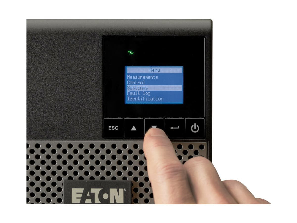 Eaton Tripplite 5P1000 — EATON 5P 1000VA 770W 120V LINE-INTERACTIVE UPS, 5-15P, 8X 5-15R OUTLETS, TRUE SI