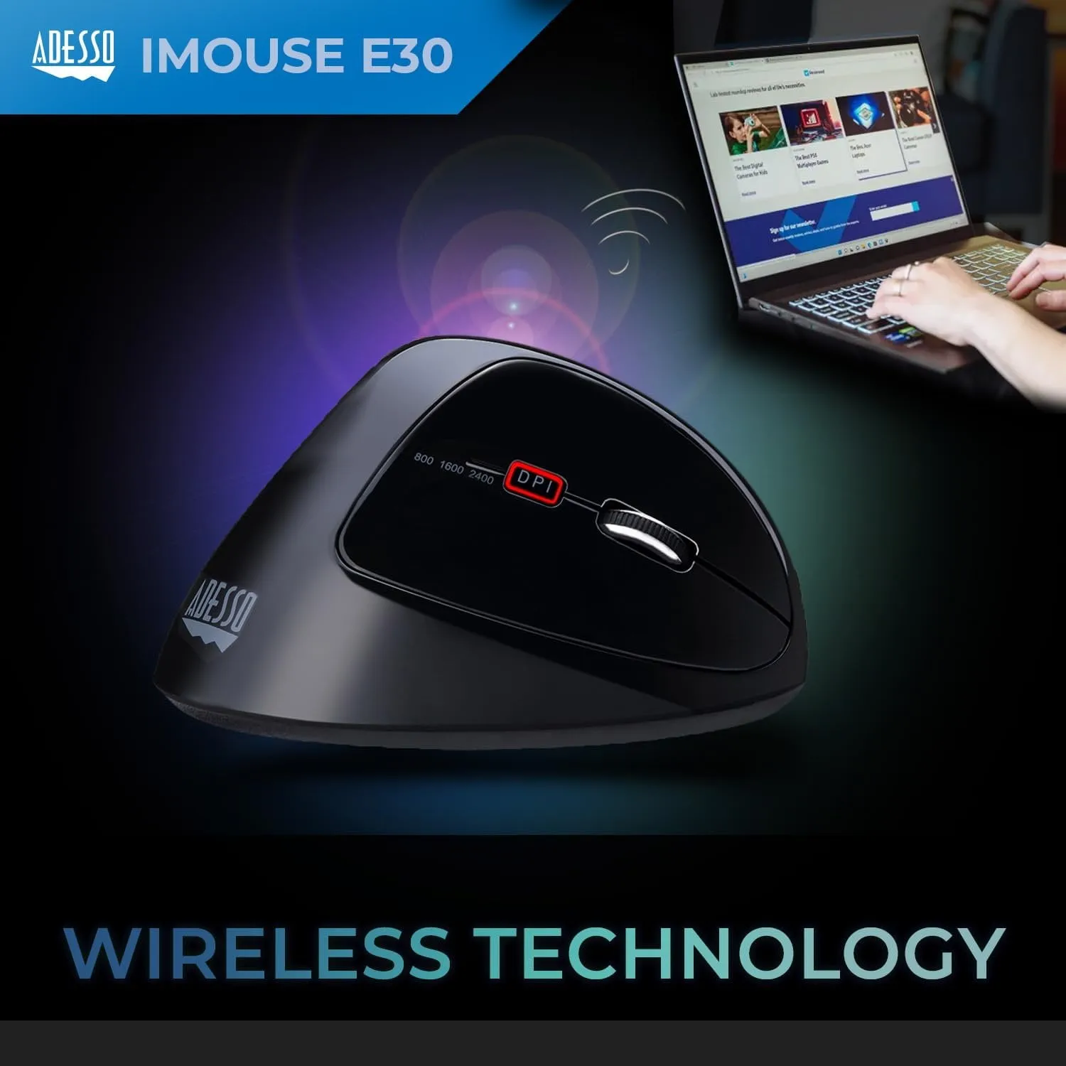 ADESSO INNOVATION INC IMOUSE E30 — WRLS VERT PROGRAMABLE MOUSE
