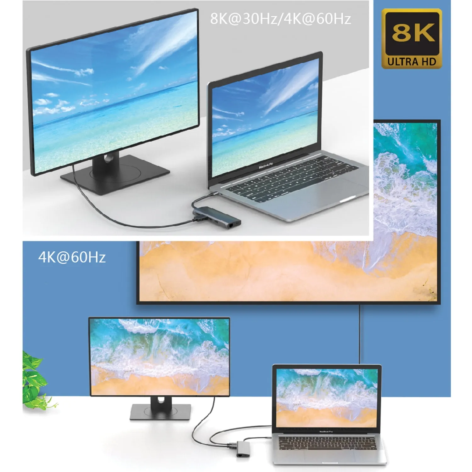 ADESSO INNOVATION INC AUH-4040 — EXPAND YOUR LAPTOPS CONNECTION PORT WITH THIS USB TYPE-C MULTIPORT DOCKING STATI