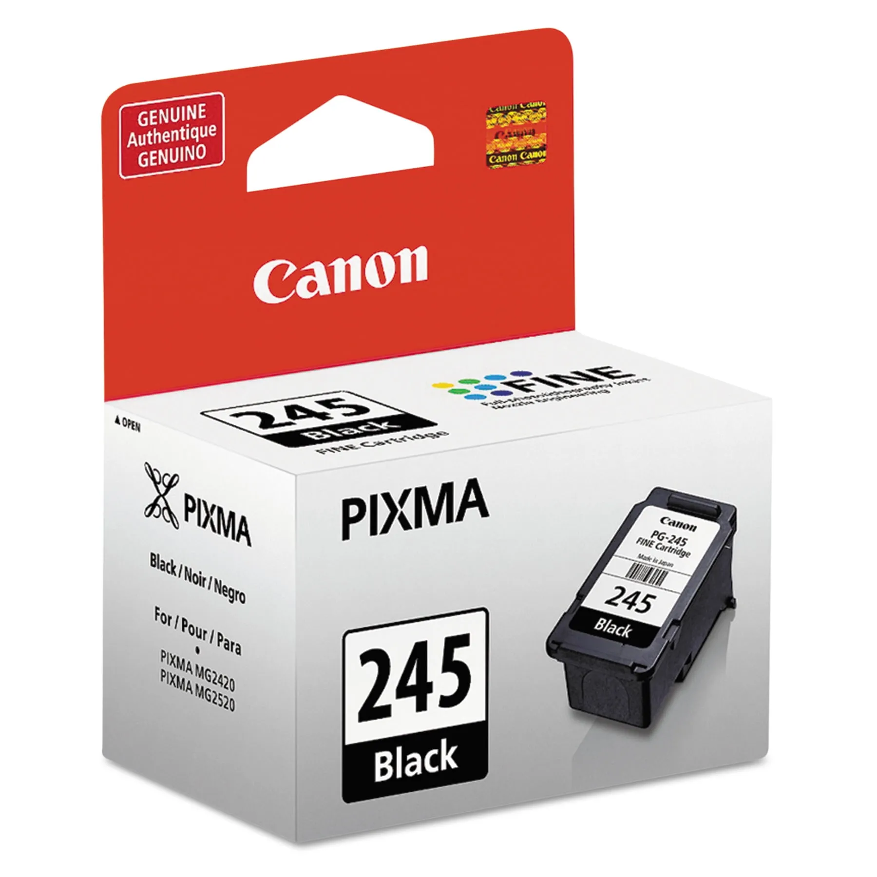 CANON PG-245 — CANON PG-245 BLACK INK CARTRIDGE FOR USE IN PIXMA IP2820 MG2420 MG2520 MG2522 MG