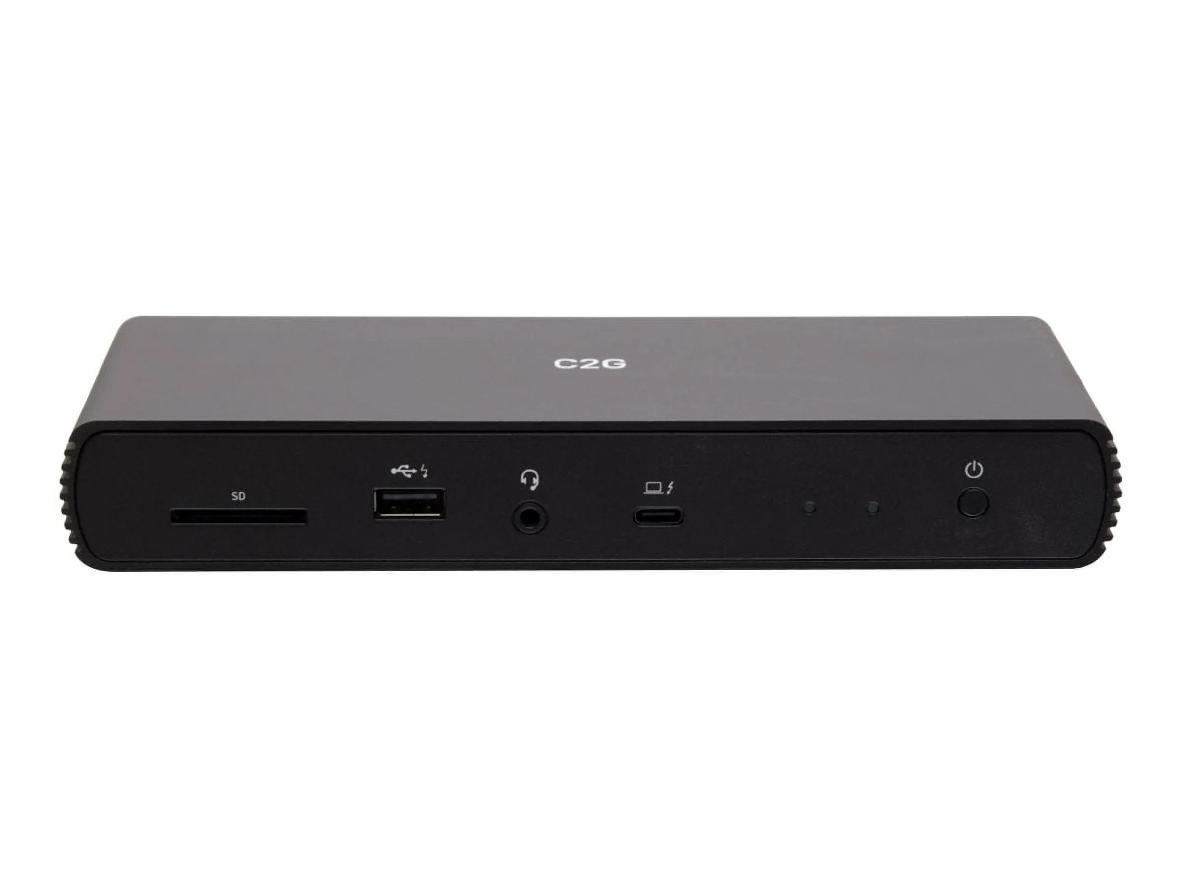 C2G C2G54537 — C2G Thunderbolt 4 USB-C 10-in-1 Dual Display Docking Station with Ethernet, USB, SD Card Reader, 3.5mm Audio and Power Delivery up to 90W - 4K 60Hz (TAA Compliant) - Black