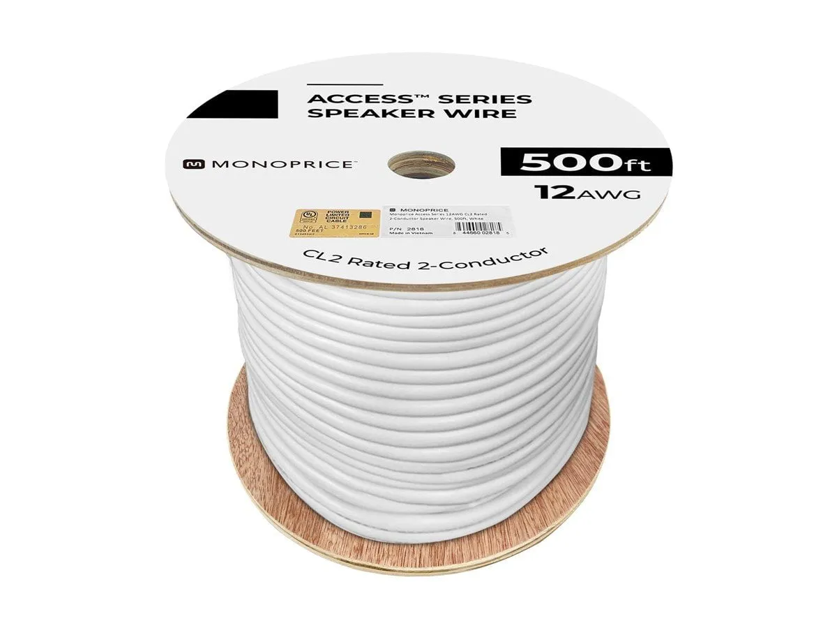 Monoprice 2818 — CL3 RATED 2-CONDUCTOR SPEAKER WIRE1000FT