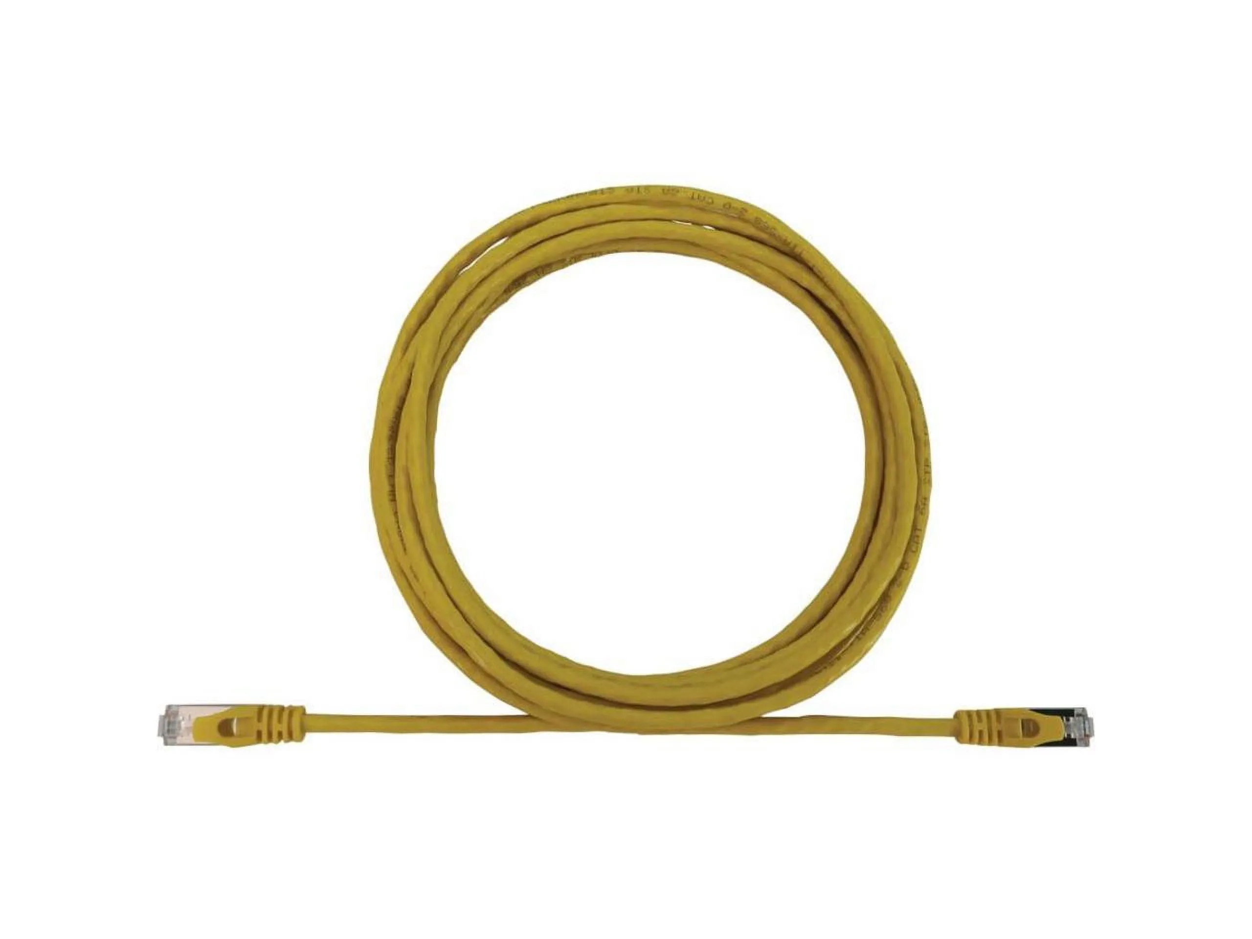 Eaton Tripplite N262-S10-YW — EATON TRIPP LITE SERIES CAT6A 10G SNAGLESS SHIELDED SLIM STP ETHERNET CABLE (RJ4