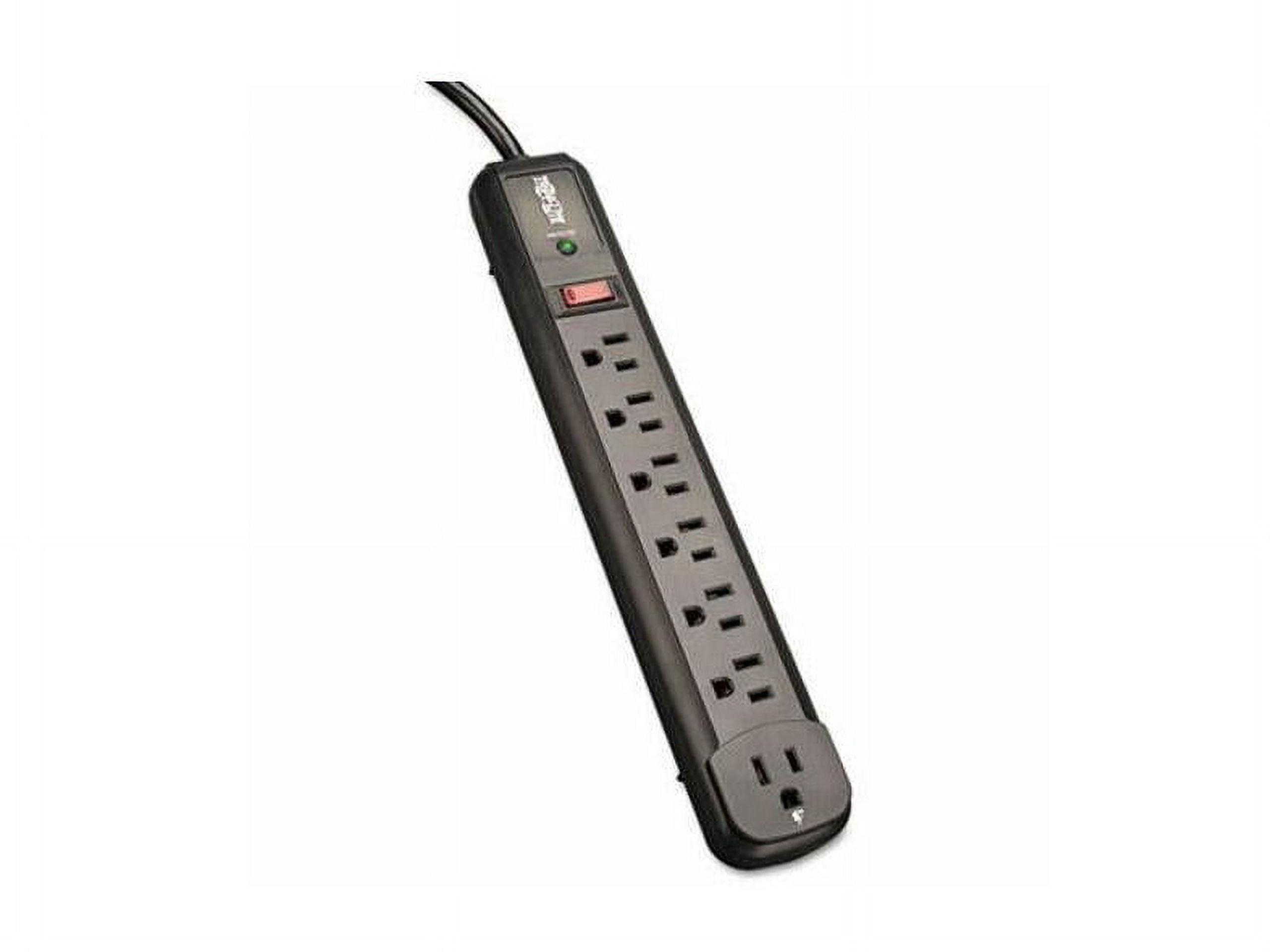 Eaton Tripplite TLP74RB — EATON TRIPP LITE SERIES PROTECT IT 7-OUTLET SURGE PROTECTOR, 6 RIGHT-ANGLE OUTLE
