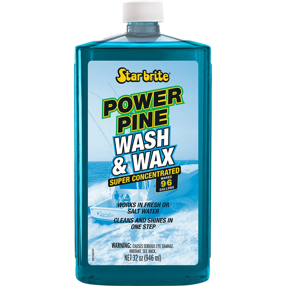 Star brite 94732 — Star brite Power Pine Boat Wash & Wax - Concentrated Marine Grade Formula - 32 oz