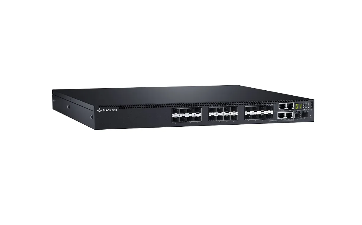 BLACK BOX CORPORATION EMS1G24F — EMERALD 1G, 24 PORT NETWORK SWITCH FIBER