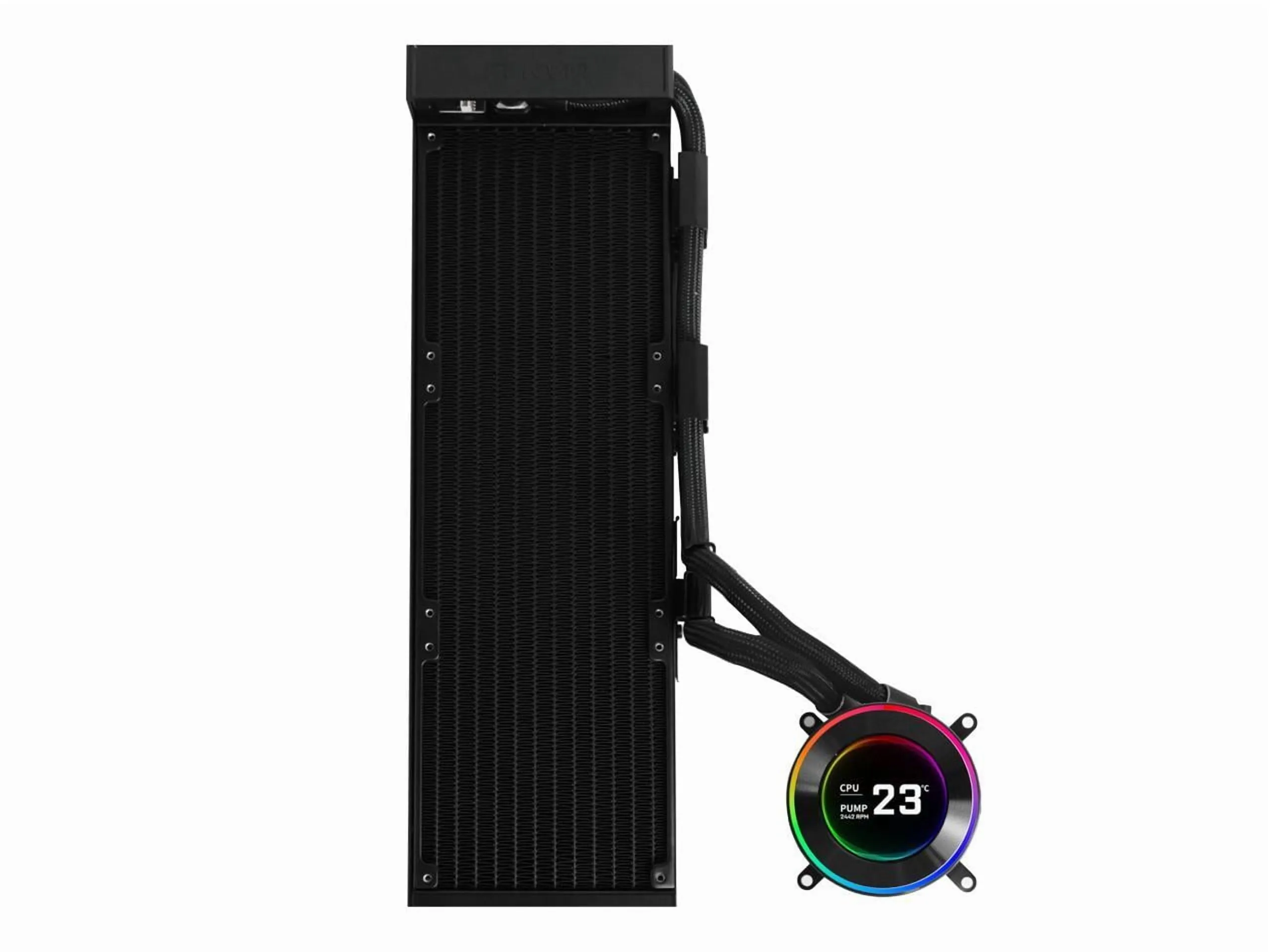 LIANLI HS2LCD36B — Lian-Li Fan HS2LCD36B 2.1 LCD Radiator Black Retail