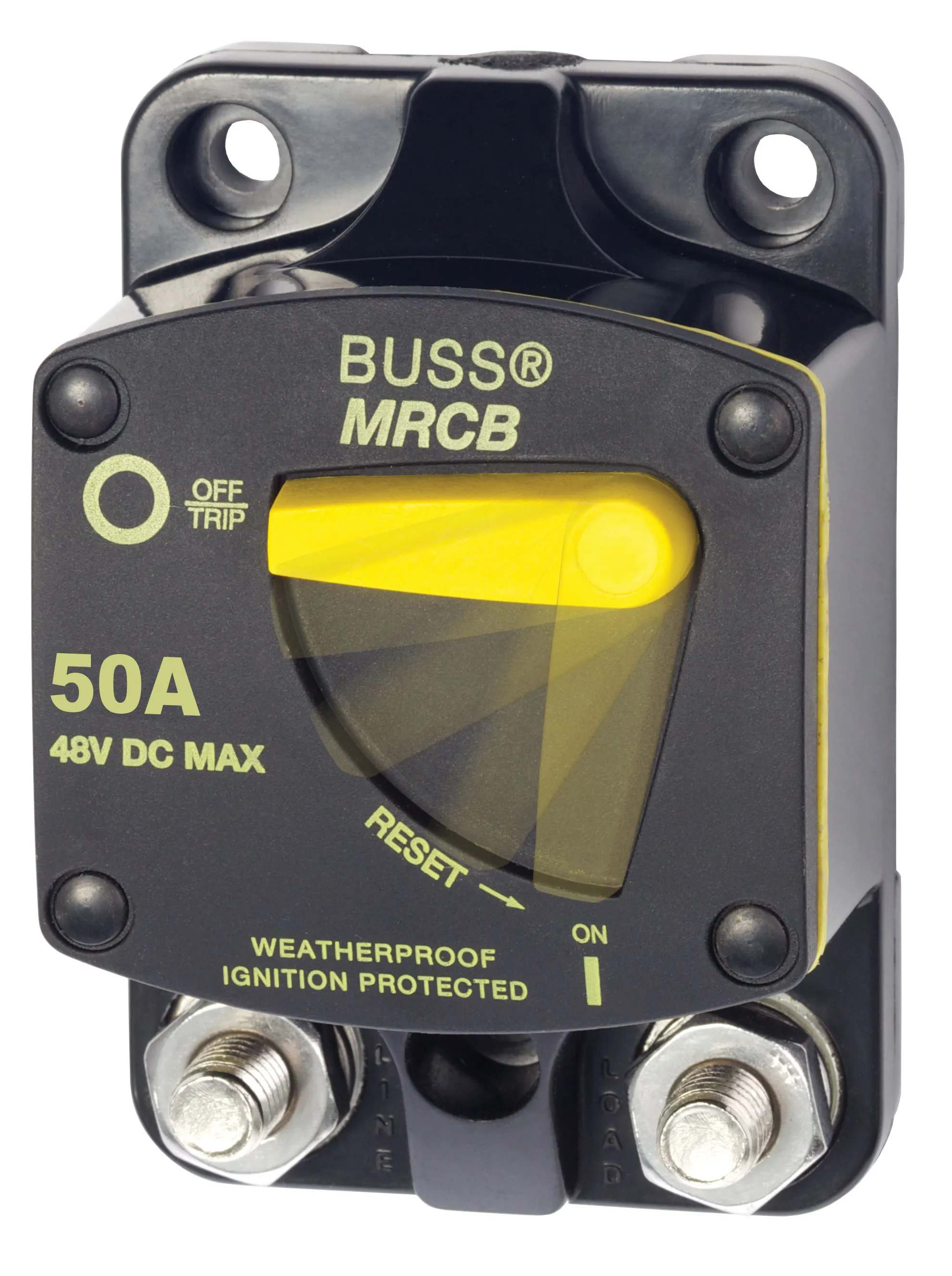 NAVICO GROUP AMERICAS LLC 7139-BSS — Blue Sea 187-Series 50 Amp Circuit Breaker Surface Mount