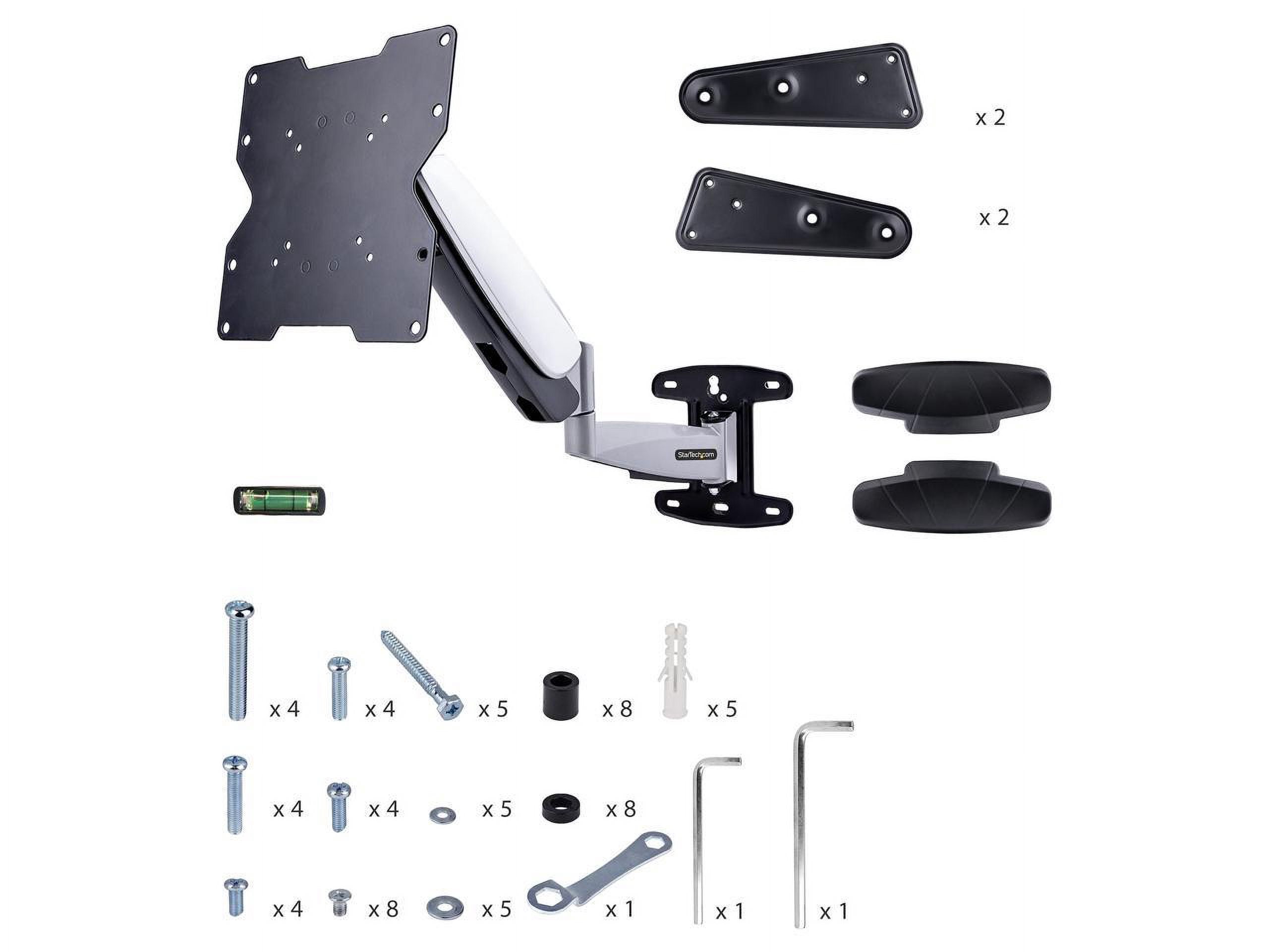 STARTECH FHA-TV-WALL-MOUNT — SPRING-ASSISTED HEIGHT ADJUSTABLE TV WALL MOUNT RANGE 12.6IN/32CM; EXTENDABLE AR
