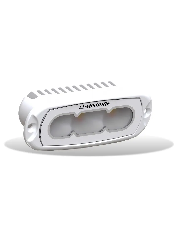 Garmin 010-04500-00 — Lumishore LUX 4in Flood LED Light Flush Mount White Finish