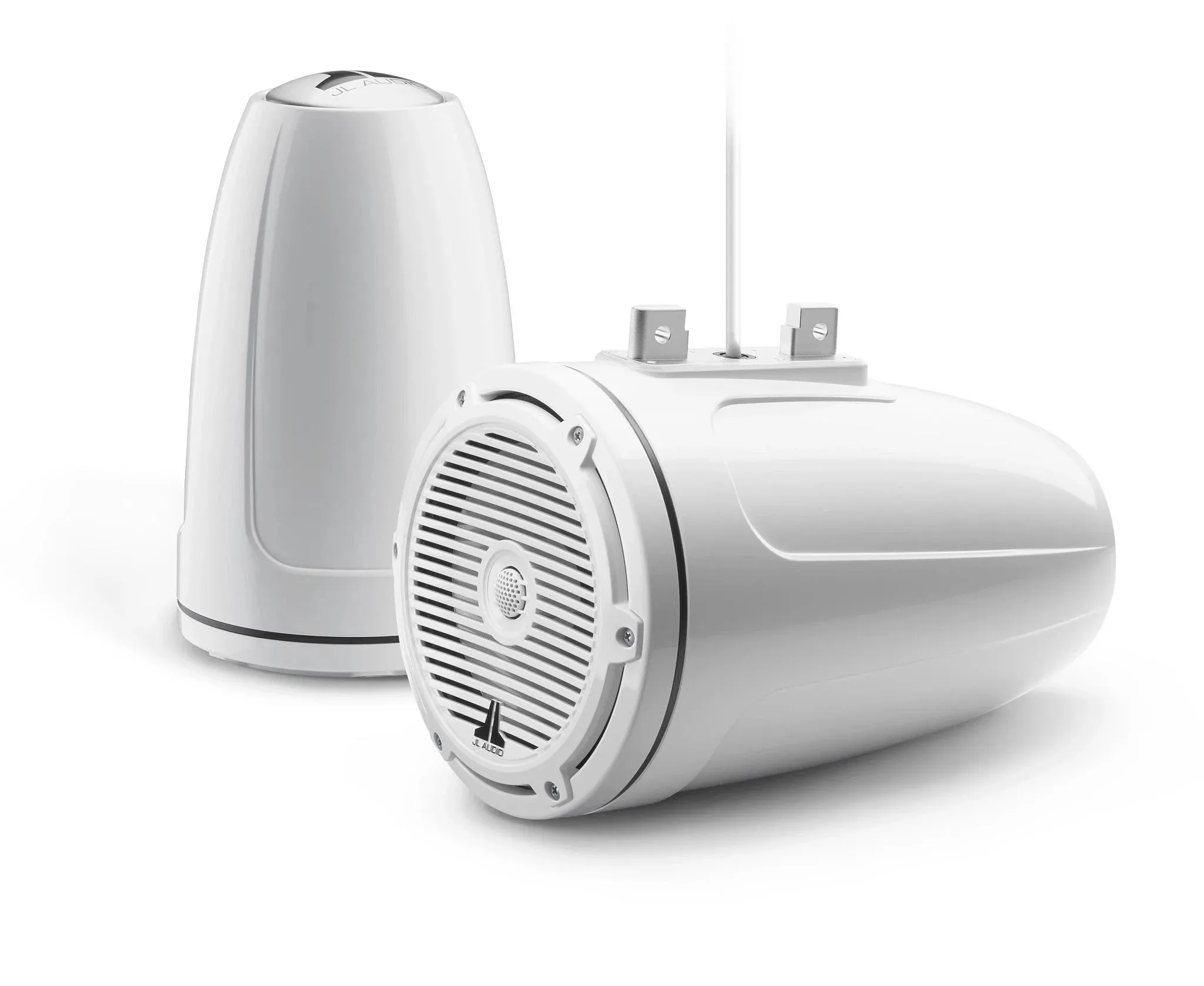 Garmin 010-03266-00 — JL Audio M3 7.7in Enclosed Tower Speakers White Classic Grille