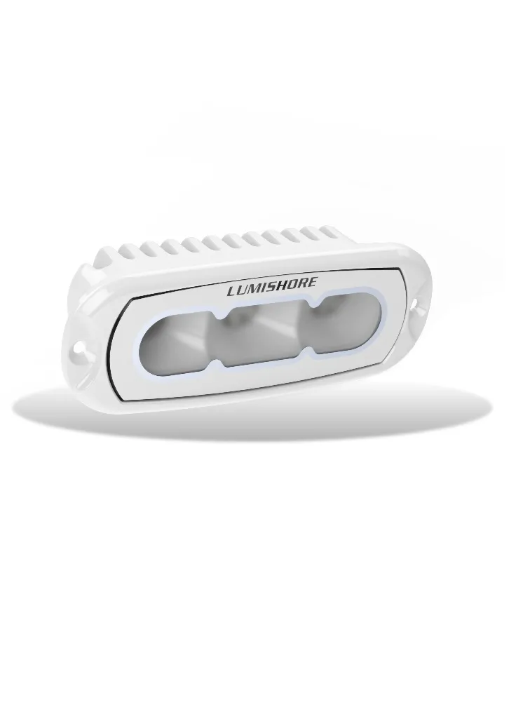 Garmin 010-04499-00 — Lumishore ECLIPSE 4in Flood LED Light Flush Mount White Finish