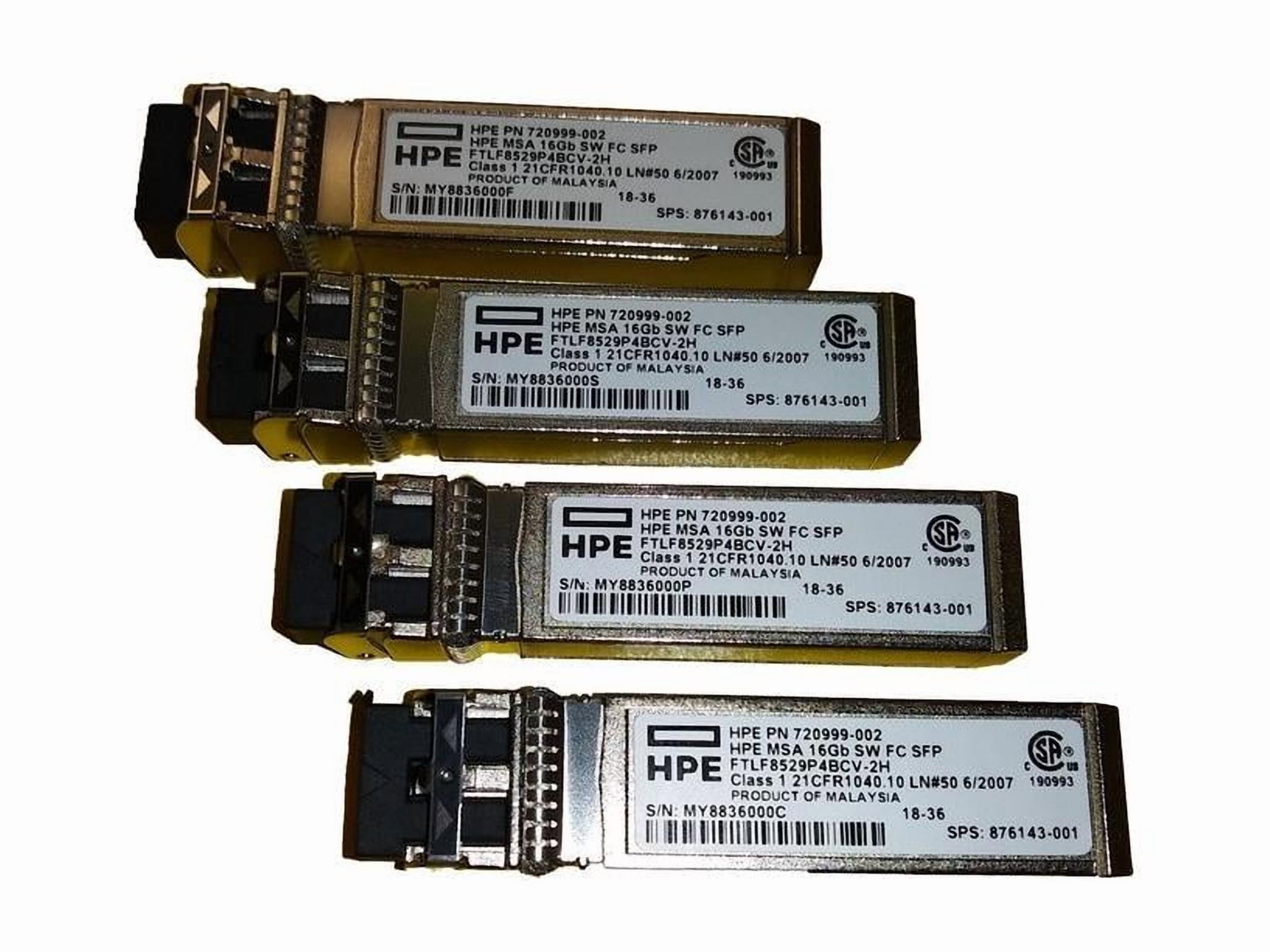 HPE C8R24B — HPE MSA 16GB SW FC SFP 4PK XCVR