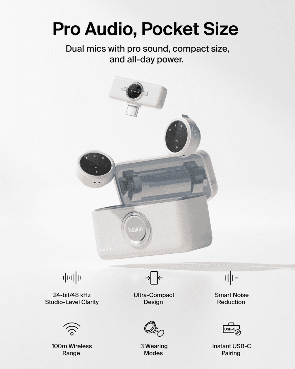 Belkin CTA003fqSA — DUAL WIRELESS MIC