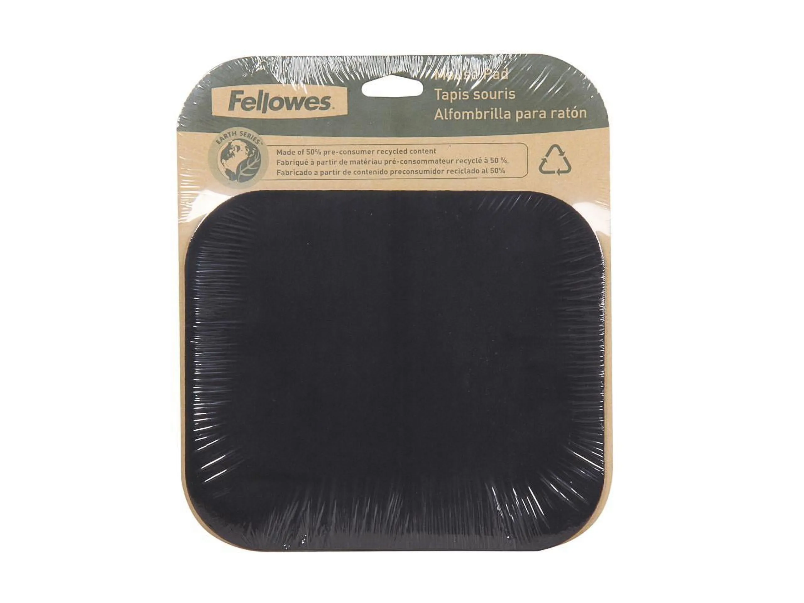 FELLOWES 58024 — OPTICAL-FRIENDLY MOUSE PAD FOR IMPROVED TRACKING. PROTECTS DESKTOP FROM SCRATCHE