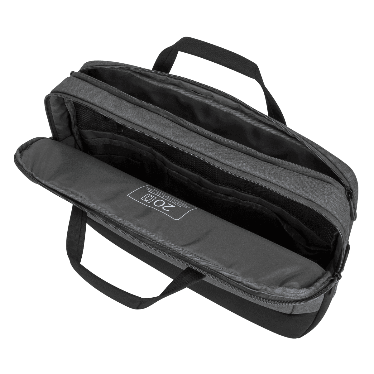 Targus TBT92602GL — 15.6 CYPRESS BRIEFCASE WITH ECOSMART (LIGHT GRAY) - GRAY - MADE FROM 20 RECYCLED