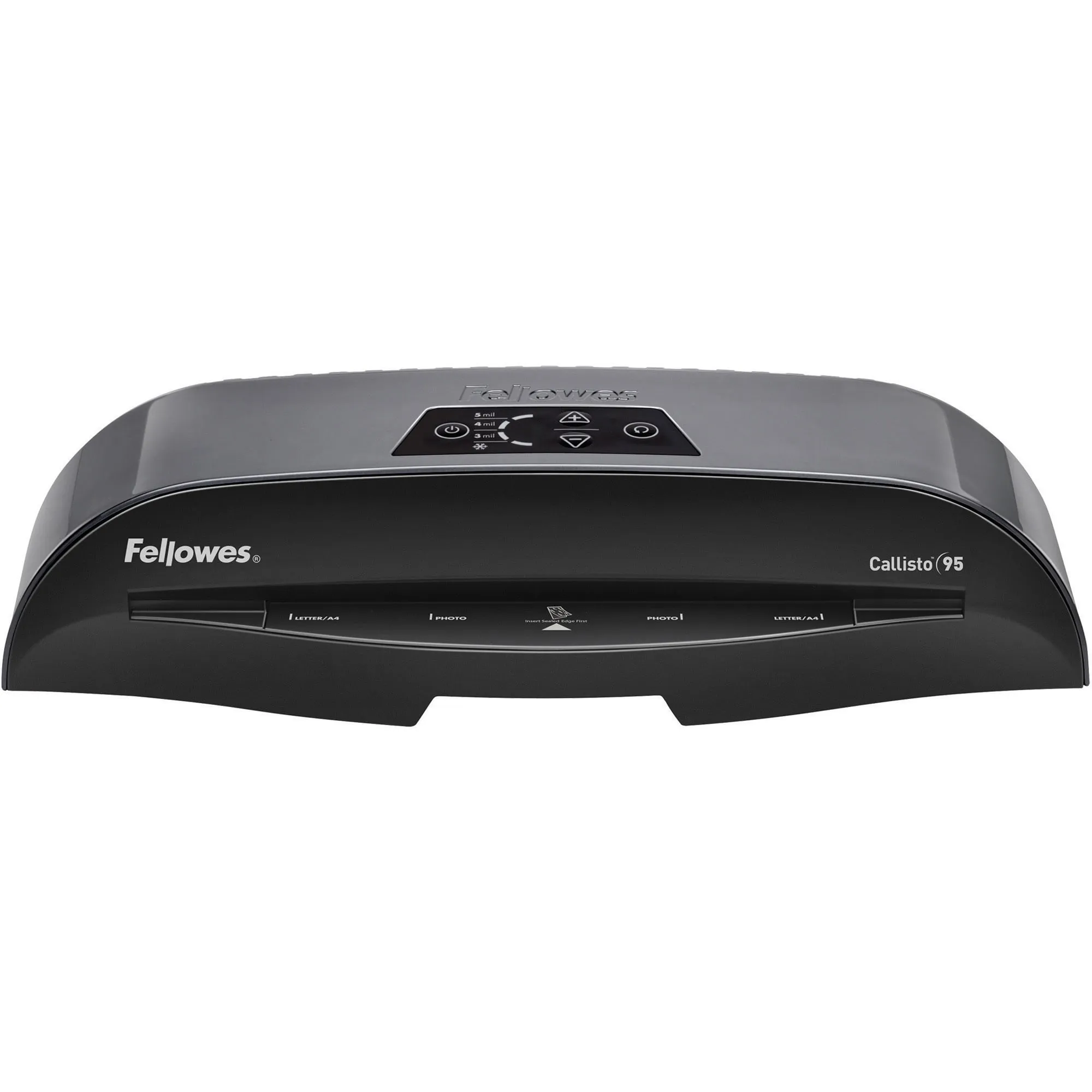 FELLOWES 5728401 — CALLISTO 95 LAMINATOR WITH POUCH STARTER KIT - ABS - SILVER/BLACK - RAPID 1 MINU