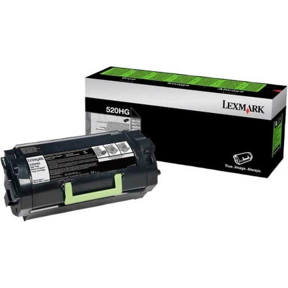 Lexmark 52D0H0G — Lexmark 52X Toner Cartridge - Black - Laser - High Yield - 2500 Pages - 1 / Each