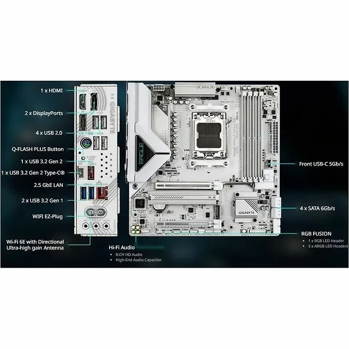 GIGABYTE-B850M EAGLE WF6E ICE