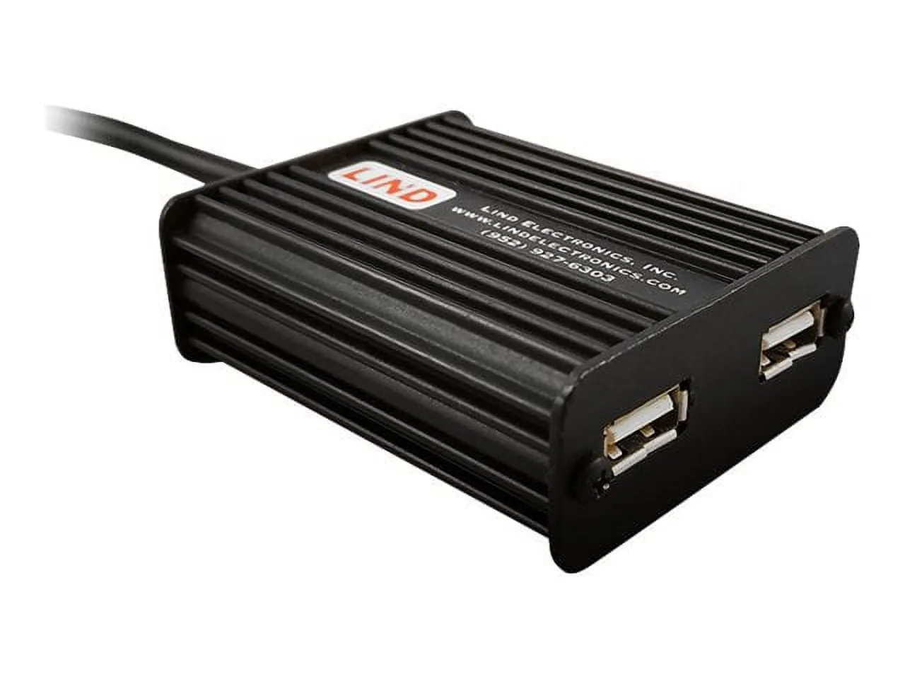 Lind USBML2-4801 — Dual USB Power Adapter with Military Input Connector