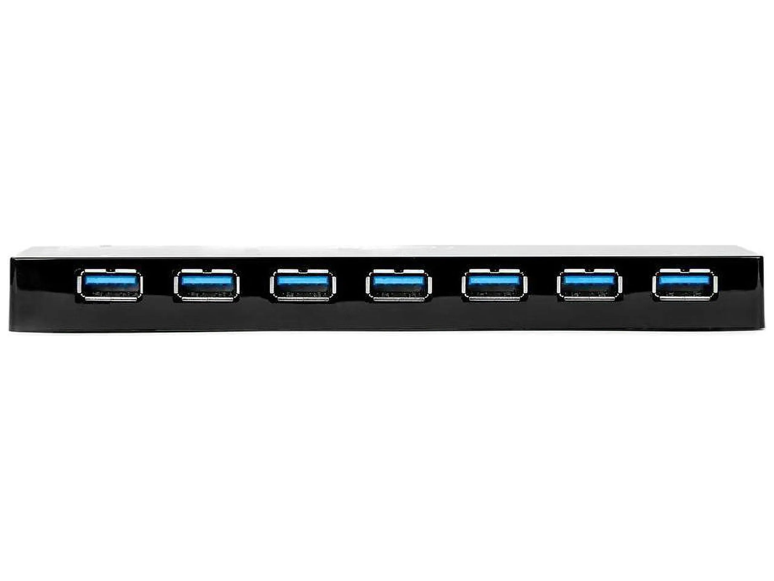 ROCSTOR Y10P003-B1 — 7-PORT USB 3.0 HUB WITH TWO FAST-CHARGE PORTS - 2 X 2.4A PORTS - TOTAL 7 USB TYP
