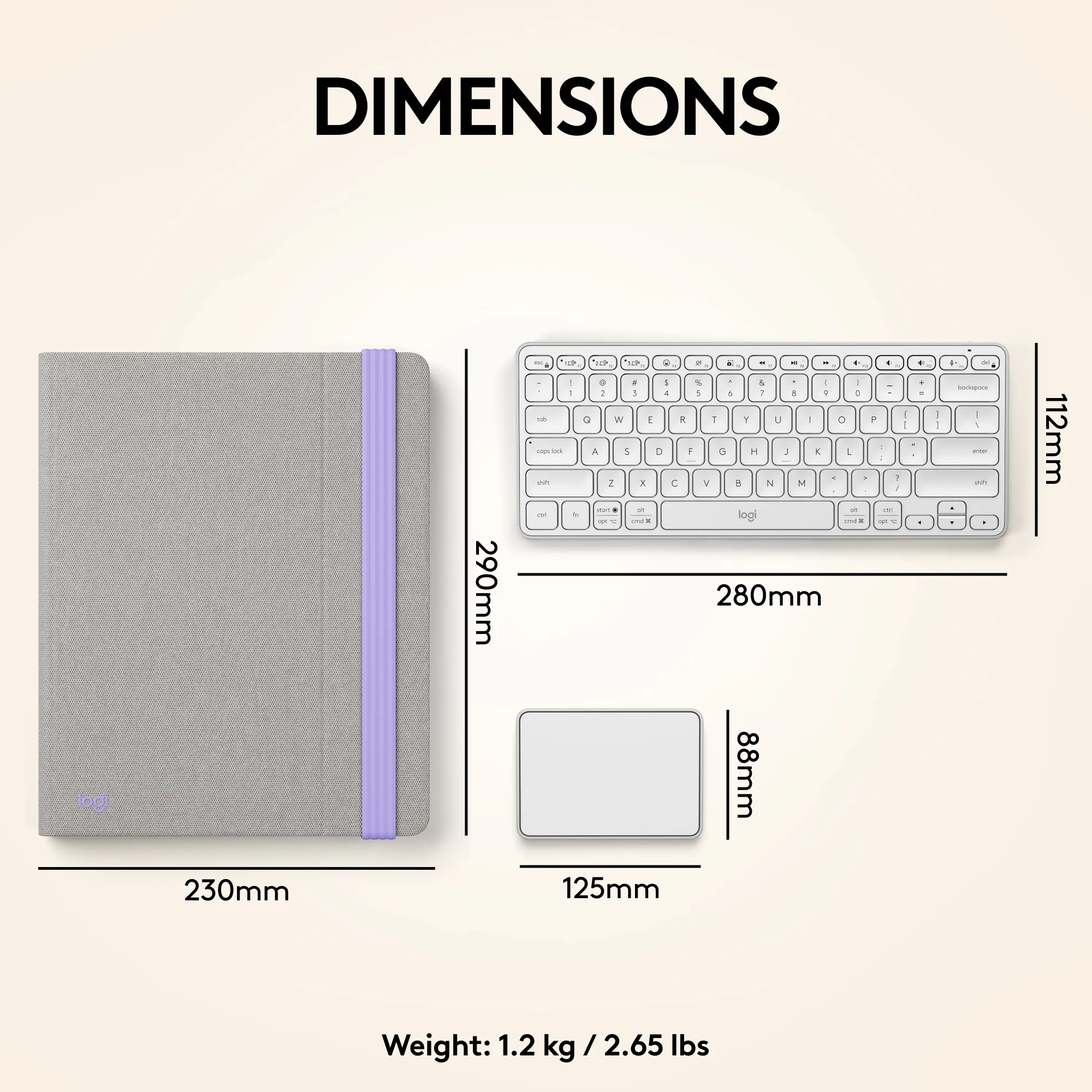Logitech 920-011238 — CASA POP-UP DESK (NORDIC CALM)