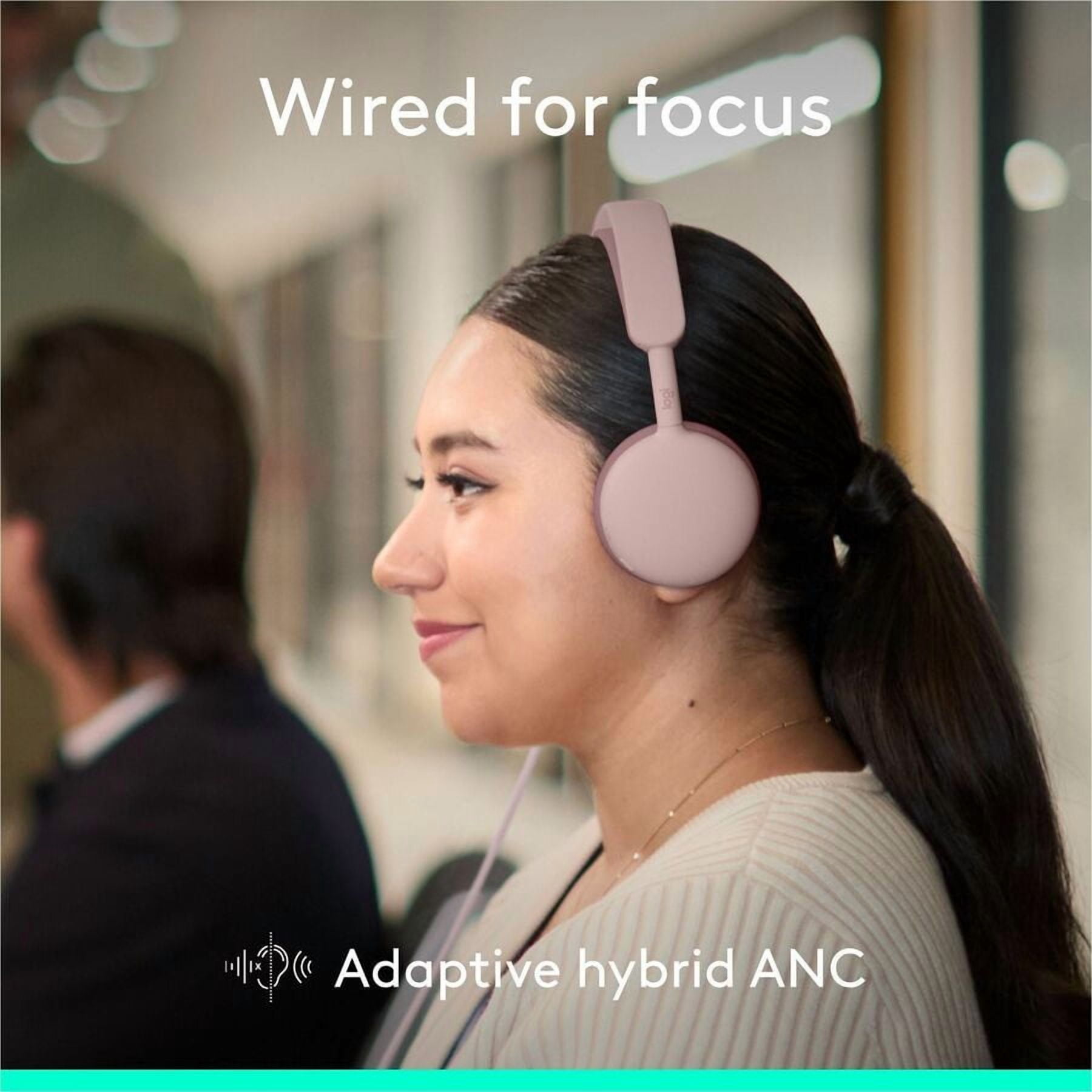 Logitech 981-001609 — ZONE WIRED 2 HEADSET FOR BUSINESS (TEAMS VERSION) - ROSE
