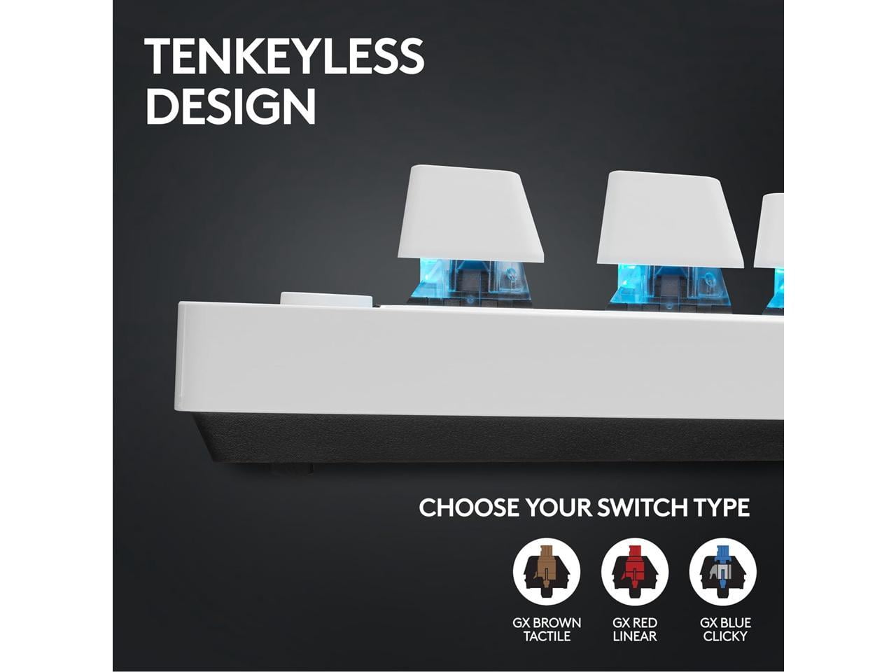 Logitech 920-012143 — G PRO X TKL LIGHTSPEED GAMING KEYBOARD - TACTILE - WHITE
