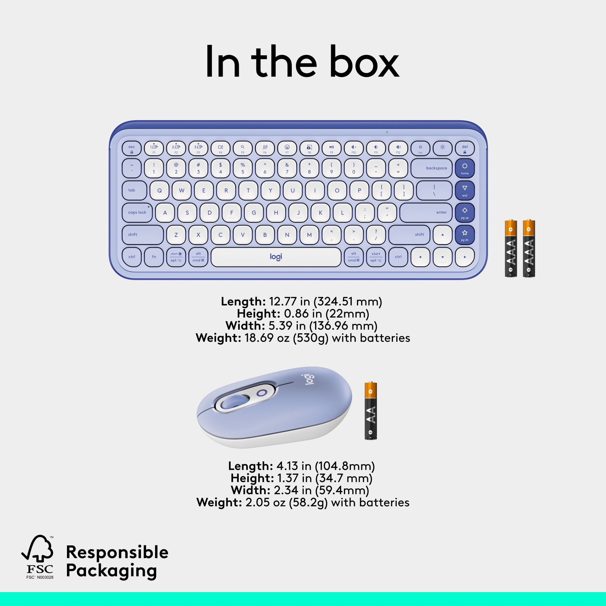 Logitech 920-013043 — POP ICON COMBO (LILAC & OFF-WHITE)