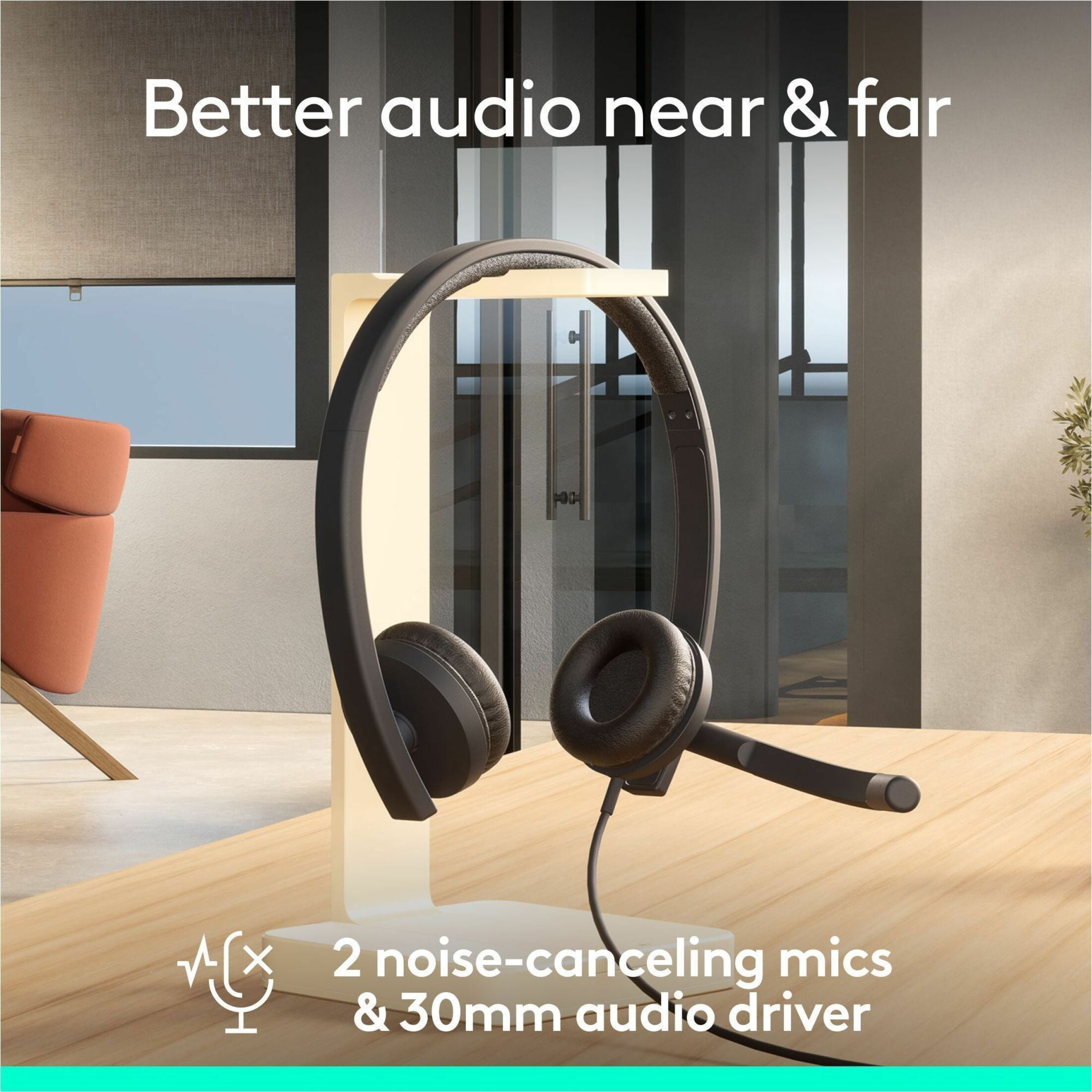 Logitech 981-001429 — H570E WIRED STEREO, TEAMS (USB-C) - BLACK