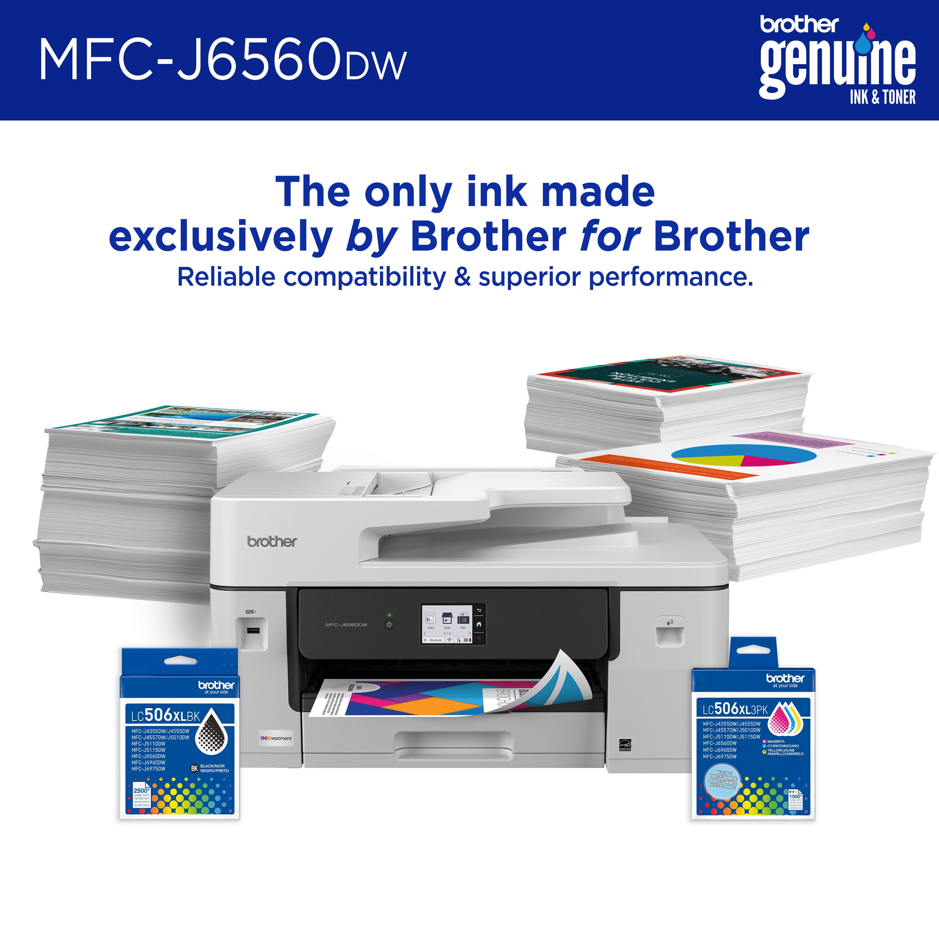 Brother MFCJ6560DW — INKvestment AIO Printer 11x17