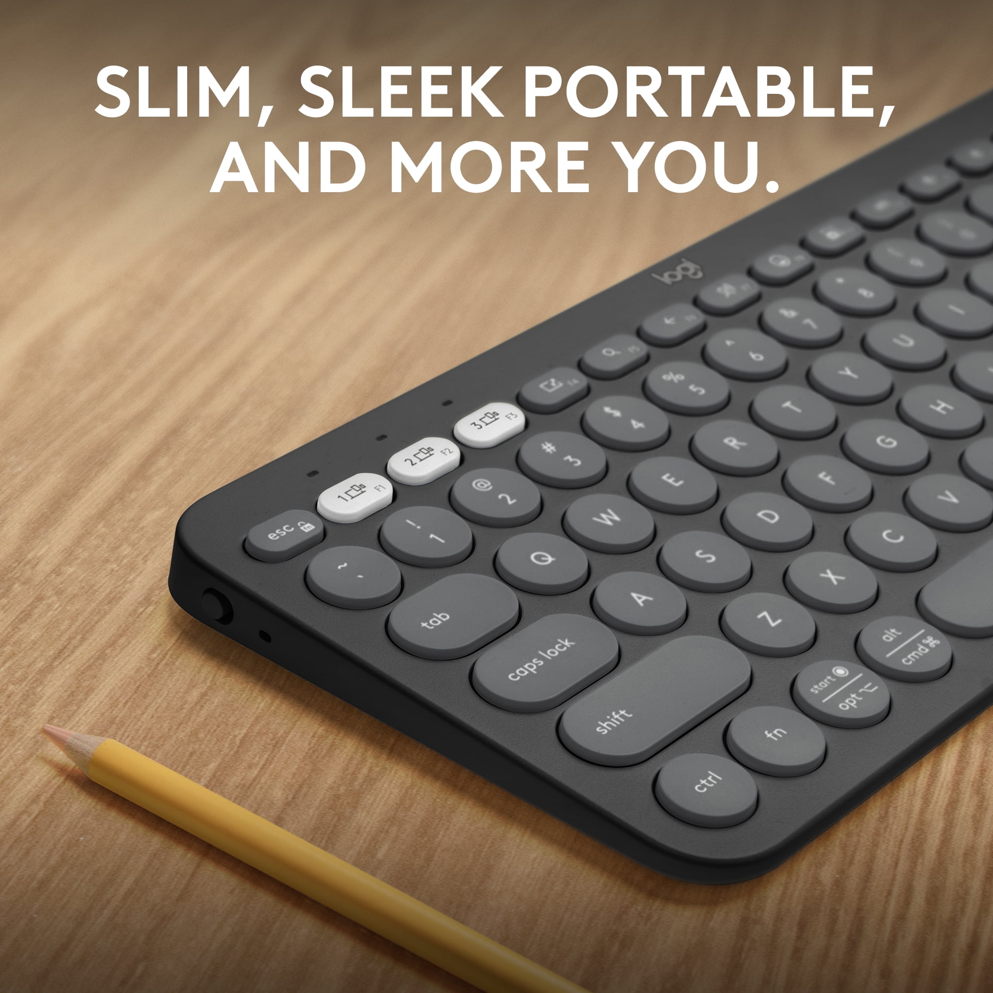 Logitech 920-011775 — PEBBLE KEYS 2 K380- TONAL GRAPHITE ENGLISH LAYOUT