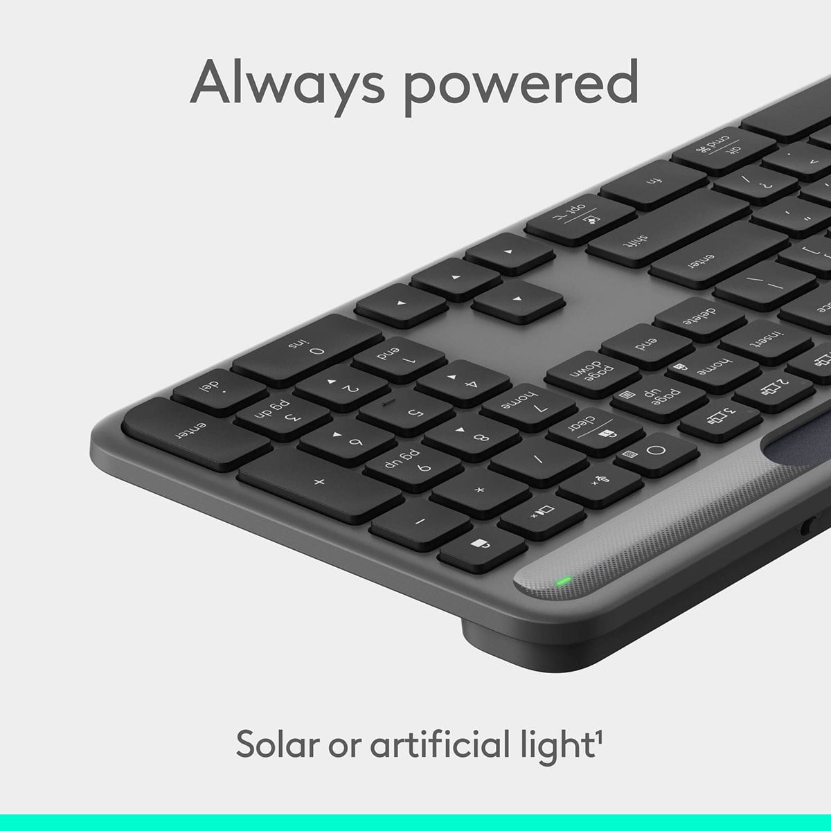 Logitech 920-013755 — LOGITECH SIGNATURE SLIM SOLAR+ K980 KEYBOARD (GRAPHITE)