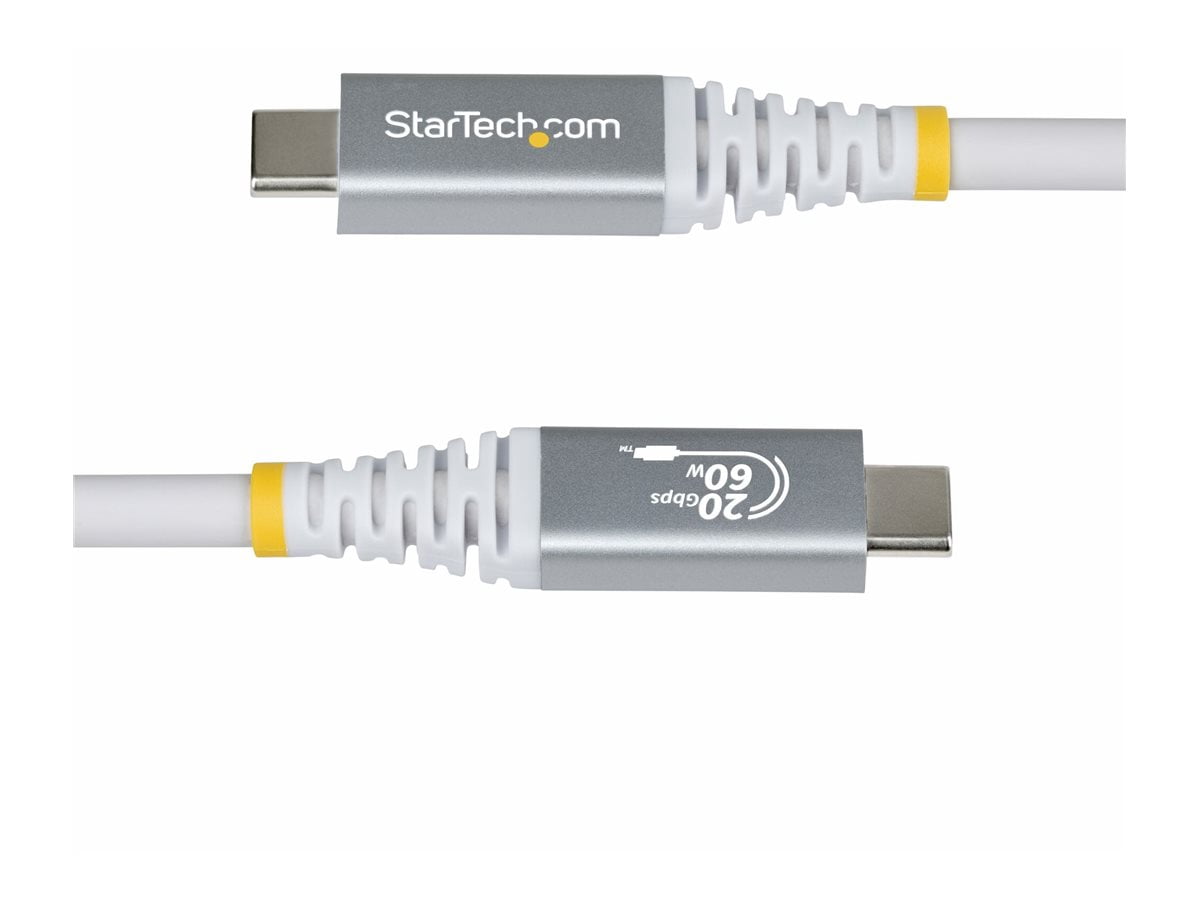 STARTECH CC10FT20GUSB4CXW — 10FT/3M USB-IF CERTIFIED USB4 CABLE SUPPORTS 20GBPS; DISPLAYPORT 2.1 VIDEO W/ DS