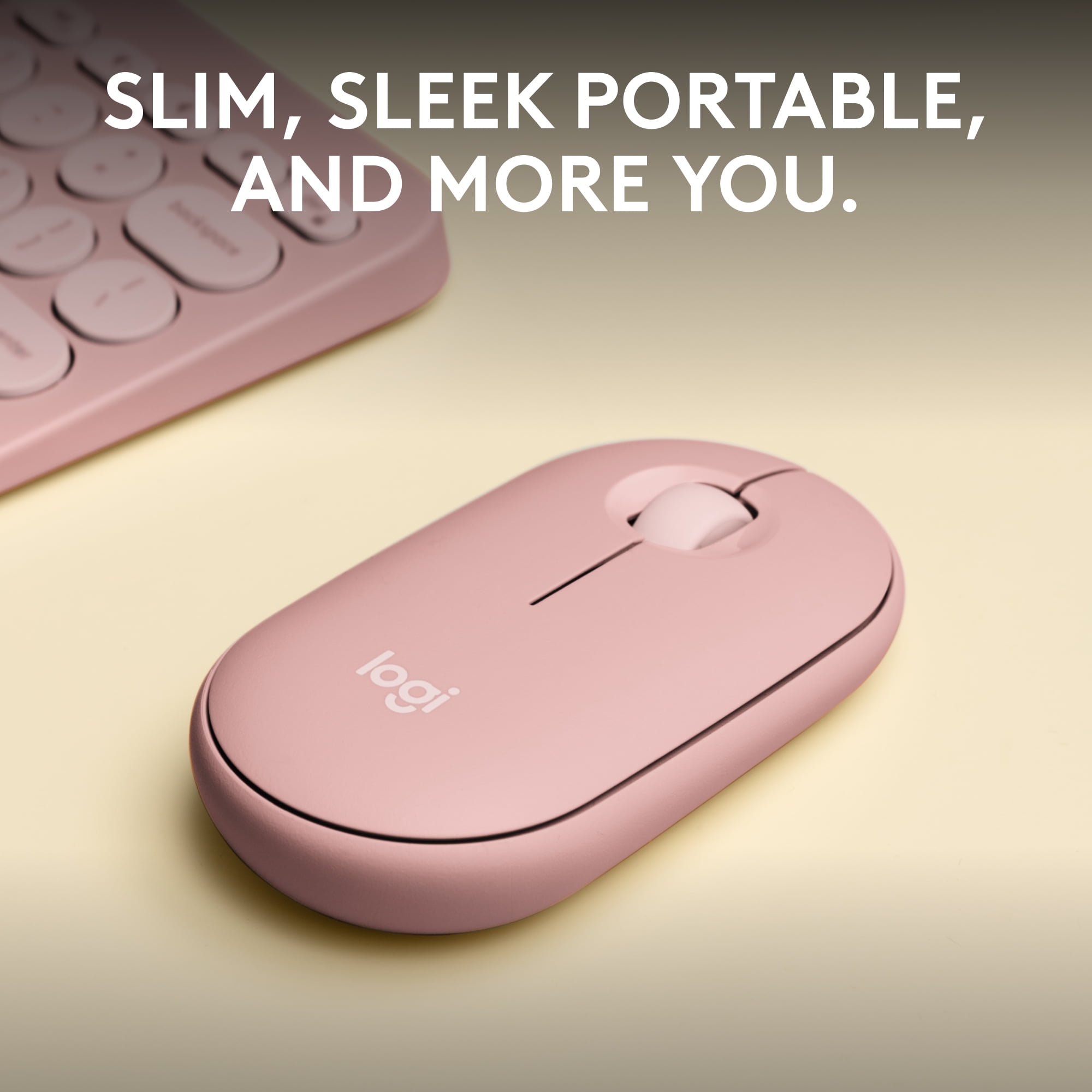 Logitech 910-007023 — PEBBLE MOUSE 2 M350S - TONAL ROSE