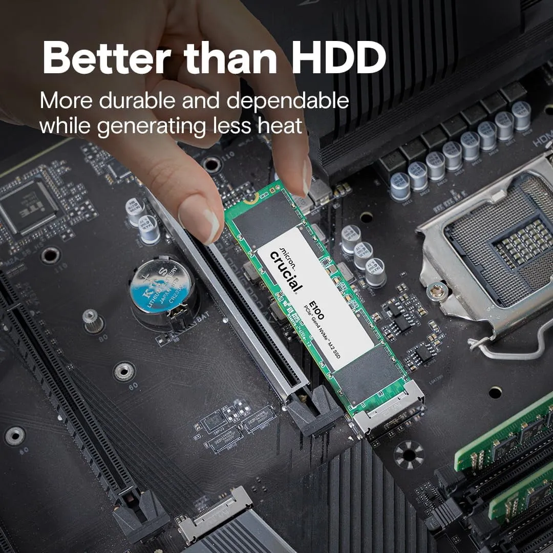 Crucial CT2000E100SSD8 — CRUCIAL E100 2TB PCIE GEN4 2280 NVME M.2 SSD