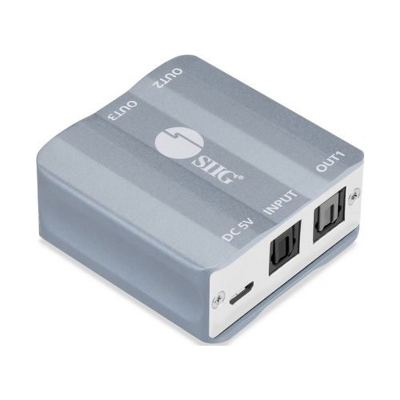 Siig CE-AU0211-S1 — AUDIO SUPPORT SPLITS ONE DIGITAL TOSLINK S/PDIF AUDIO OUTPUT TO THREE DIGITAL TO