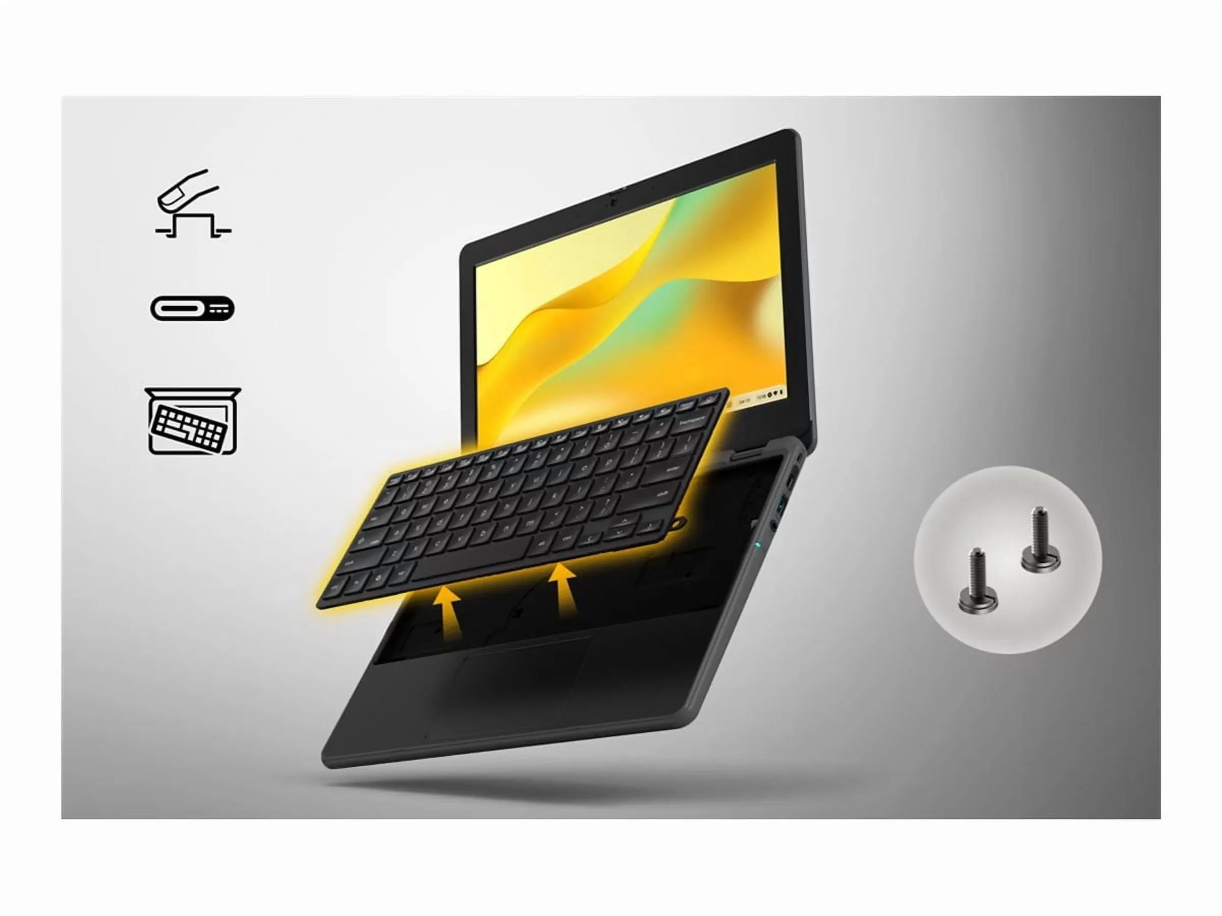 ACER NX.JJEAA.003 — ACER C737T-C1C1 11.6IN. 1366X768 TOUCH IPS DISPLAY, INTEL N150, 8GB LPDDR5X SDRA