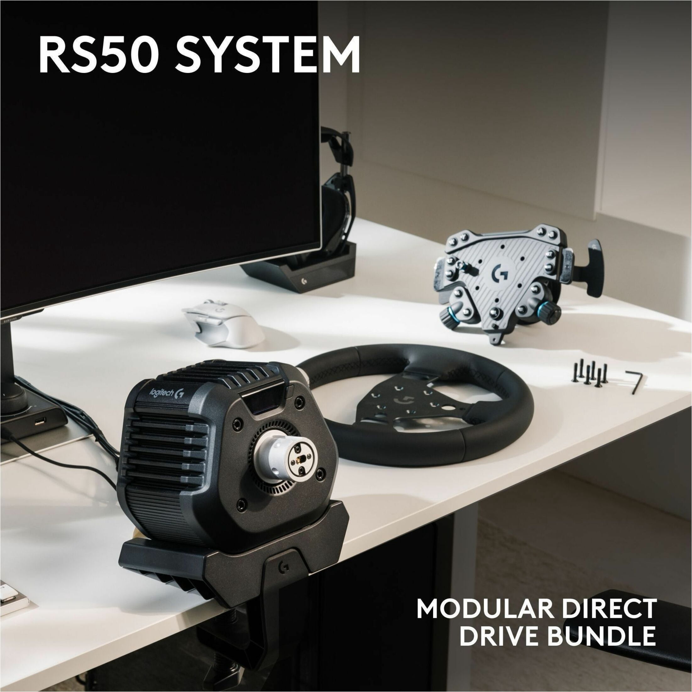 Logitech 941-000272 — RS50 Racing Wheel Bundle for Xbox/PC