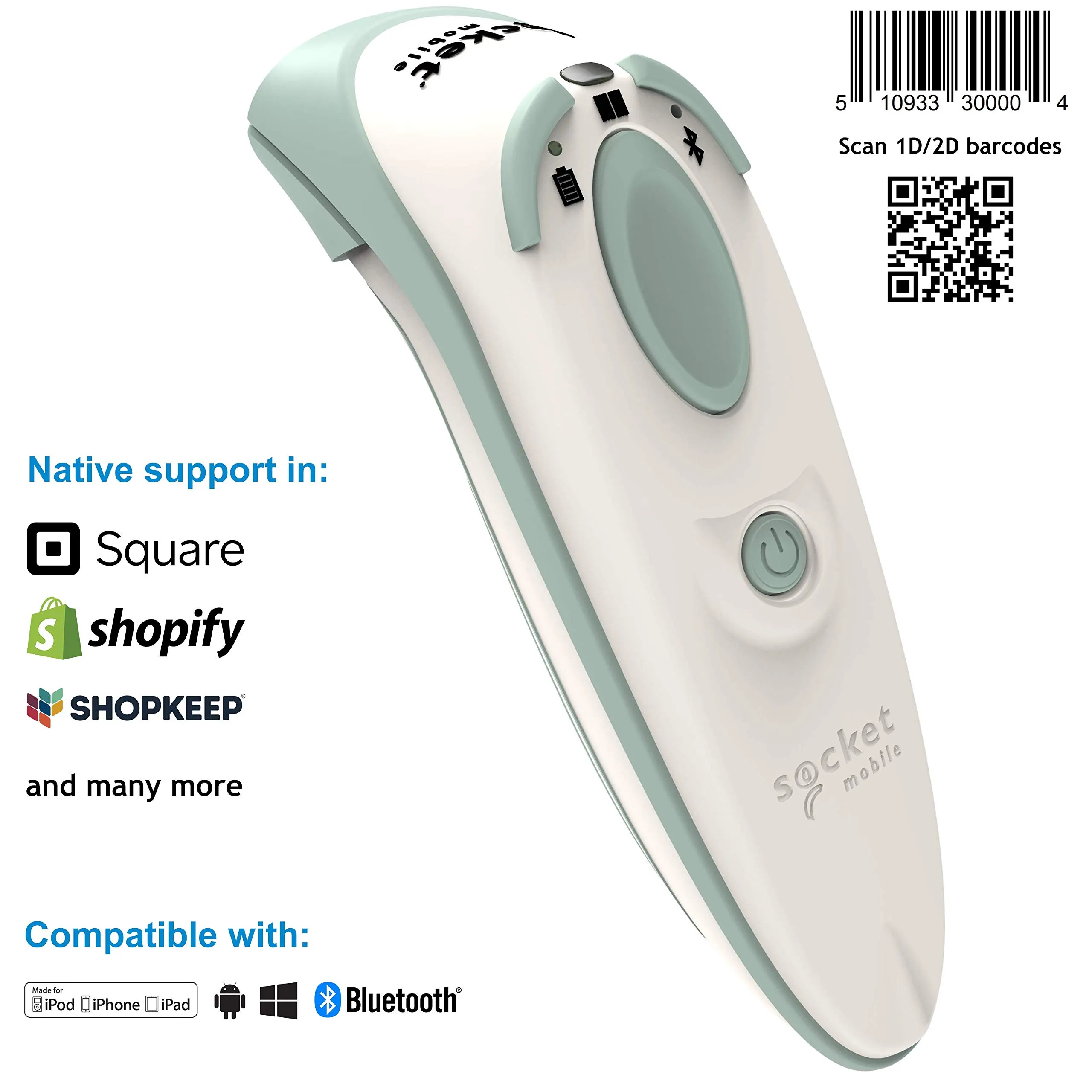 SOCKET CX3799-2559 — DURASCAN D755 Universal Barcode Scanner for Healthcare